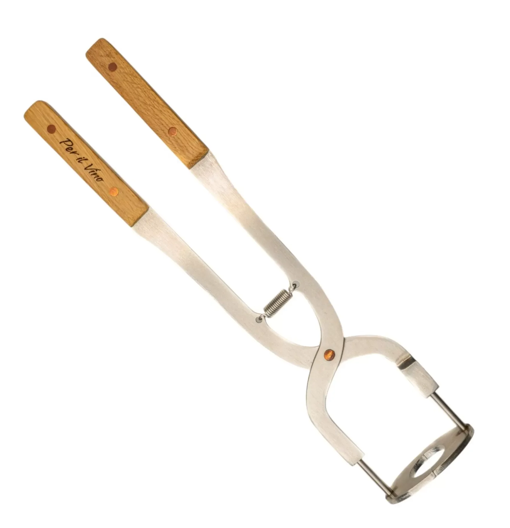 Luxurious Port Tongs Verticale Estesa – Polished Stainless Steel with Stand