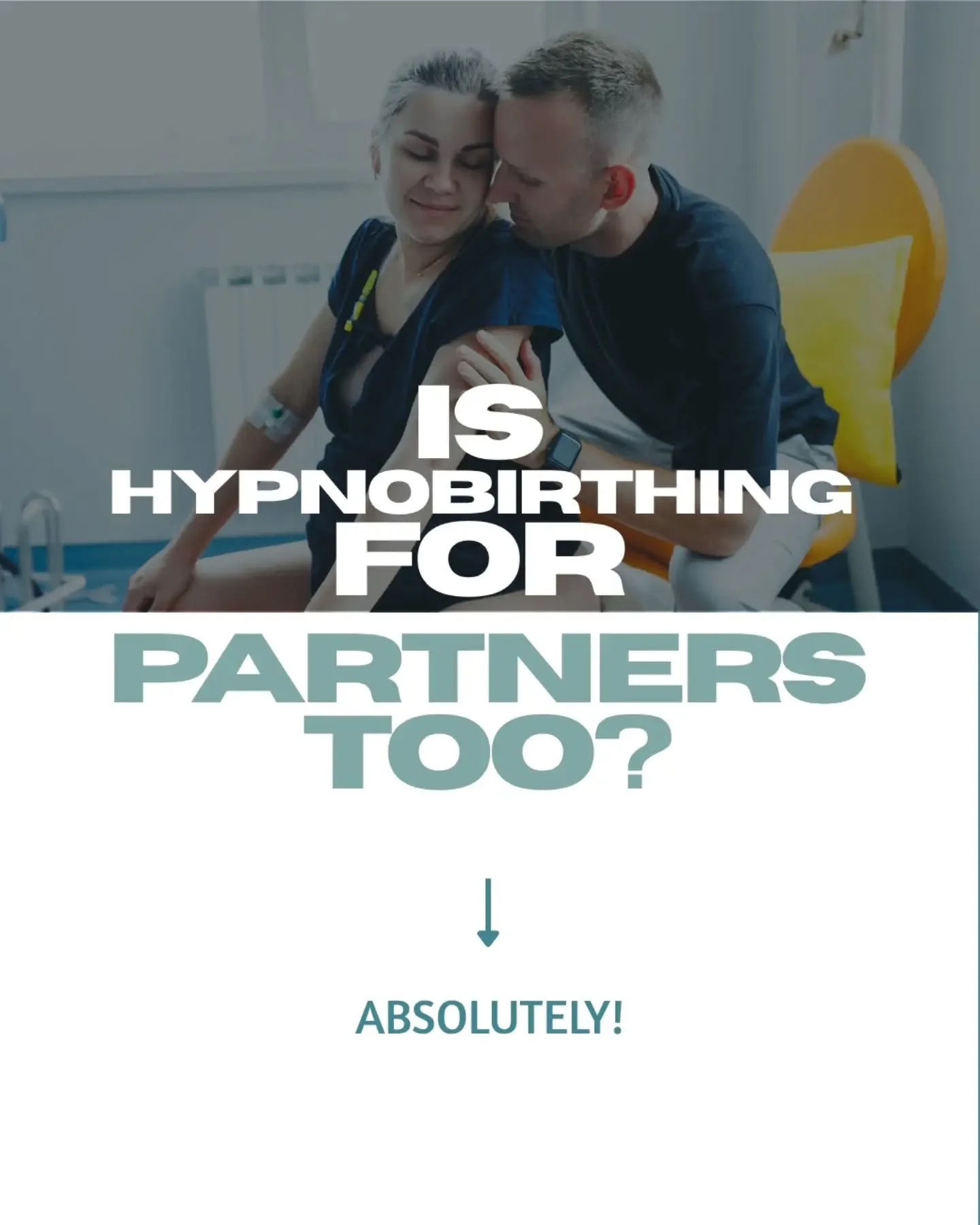 Is hypnobirthing for partners too?

Absolutely!

👉🏼 Contact me for a FREE consult to help you figure out your hopes and dreams for birth and what your next steps are to help you achieve them!

Claire x

&bull;&bull;&bull;
As always, I'm here for yo