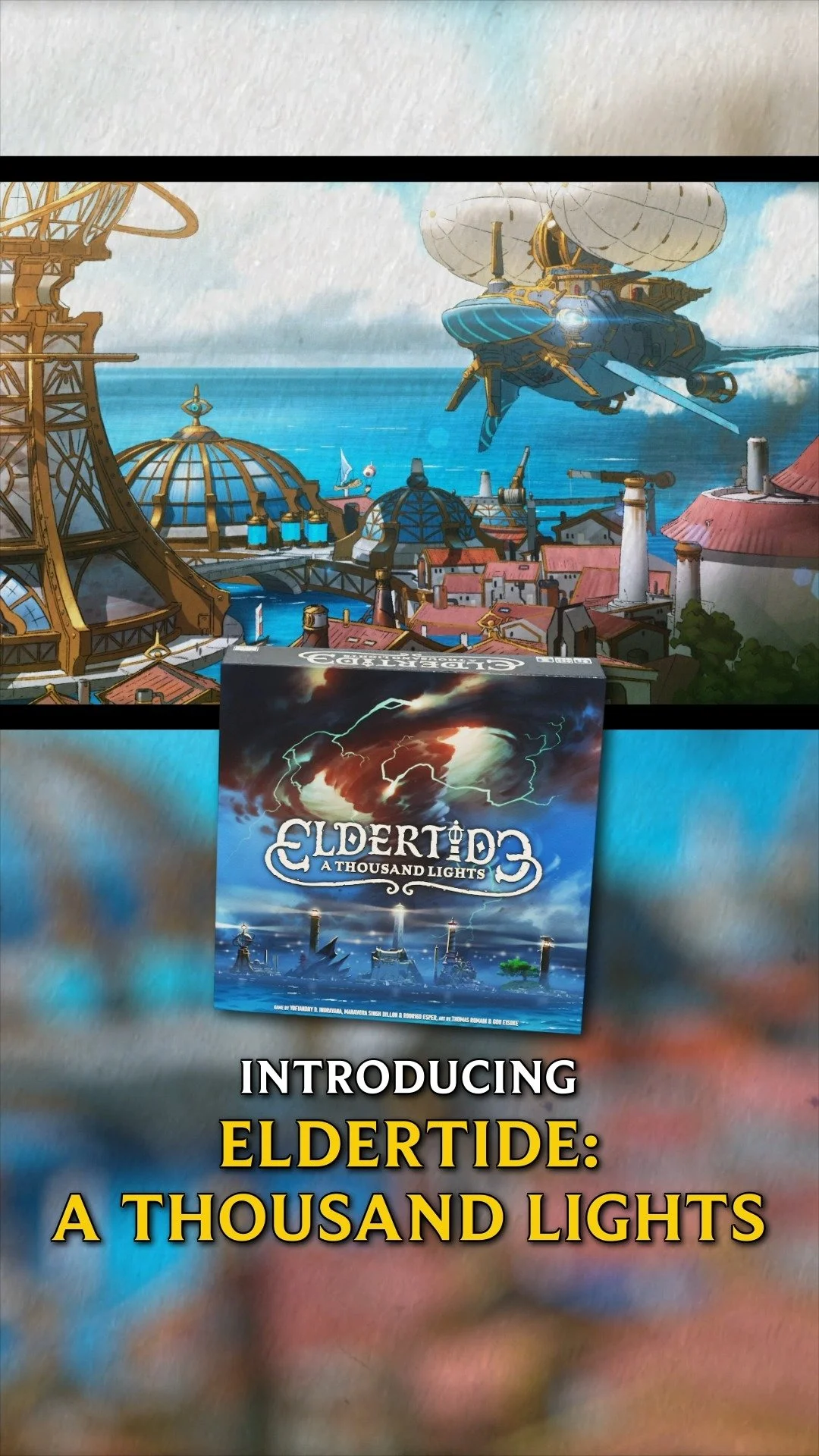 Eldertide: A Thousand Lights is a lightweight civilization board game, featuring a beautifully crafted Asian-inspired seafaring kingdom. Join the pre-launch! 🎉
- What do you think of this Ad? We are trying different things, and this looks like it i