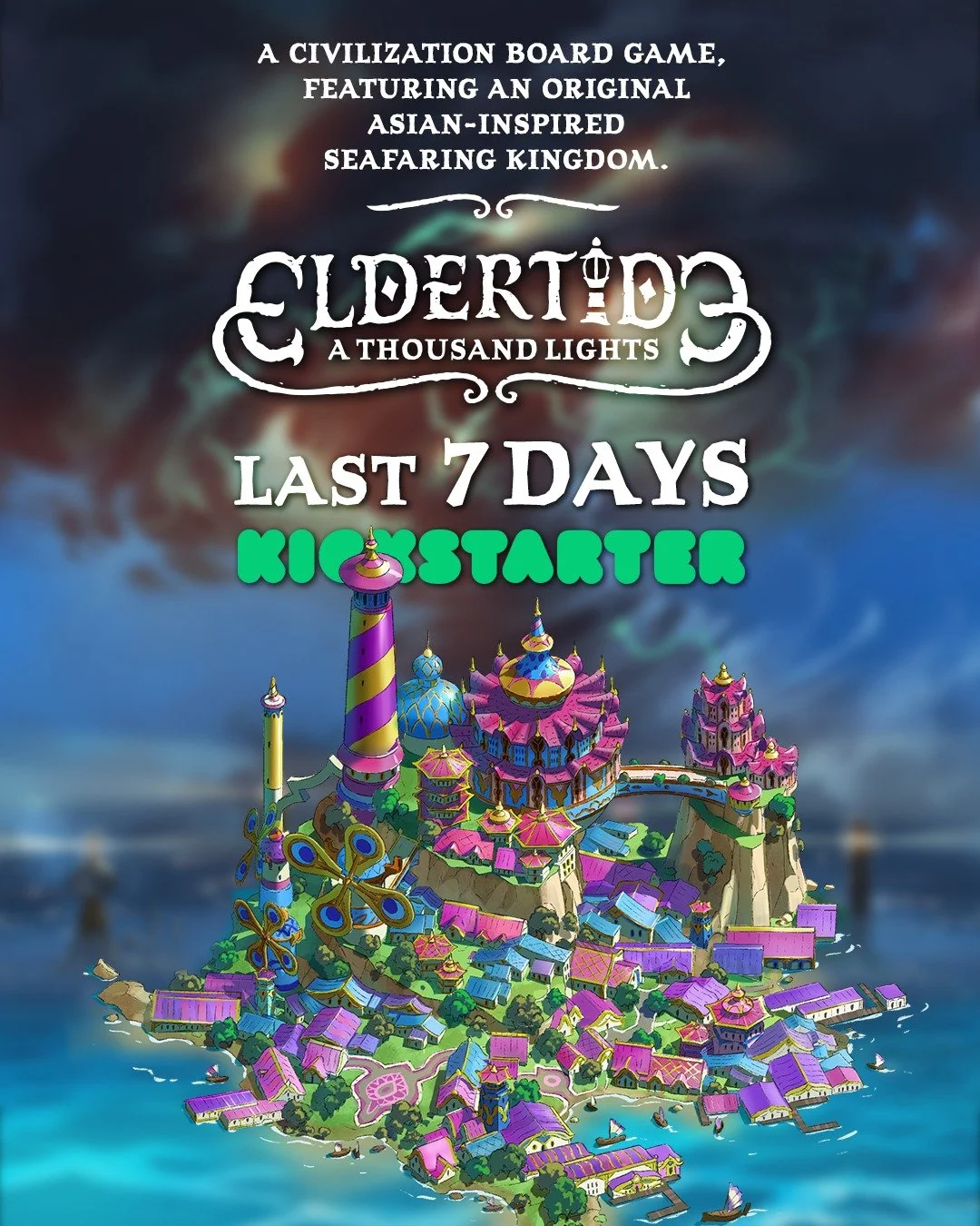 Our campaign for Eldertide: A Thousand Lights is nearing the finish line!
We just wrapped 4 incredible days at SPIEL Essen, where over 200 supporters backed the game. The reactions were beyond exciting, and your feedback was priceless!
If you haven