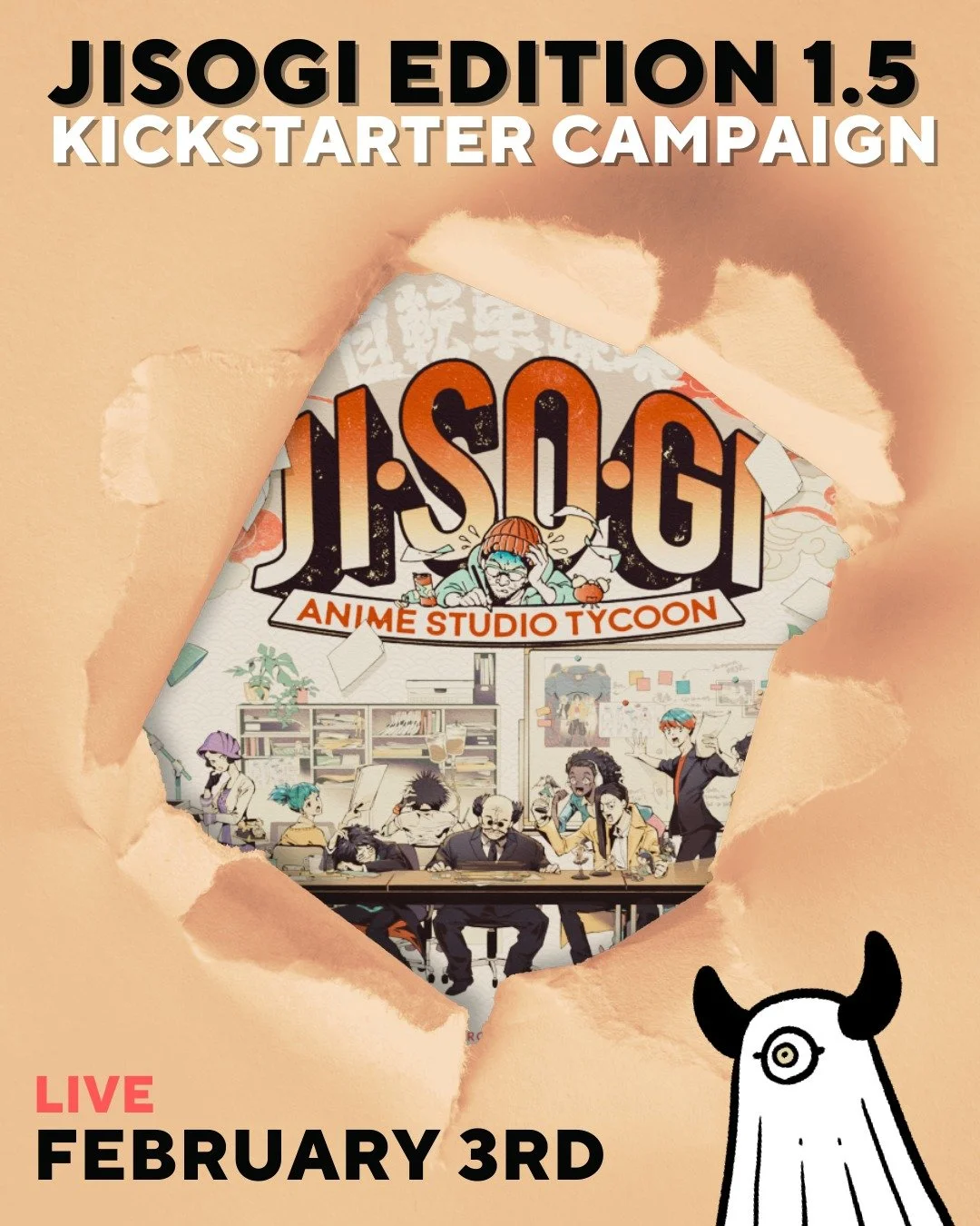 JISOGI 1.5 Kickstarter campaign launches TOMORROW, Feb. 3rd! 

Following the sell-out of the JISOGI Founders Version, we are back with an updated edition featuring more affordable pricing, a refined rulebook, and updated components. (And don't worry&