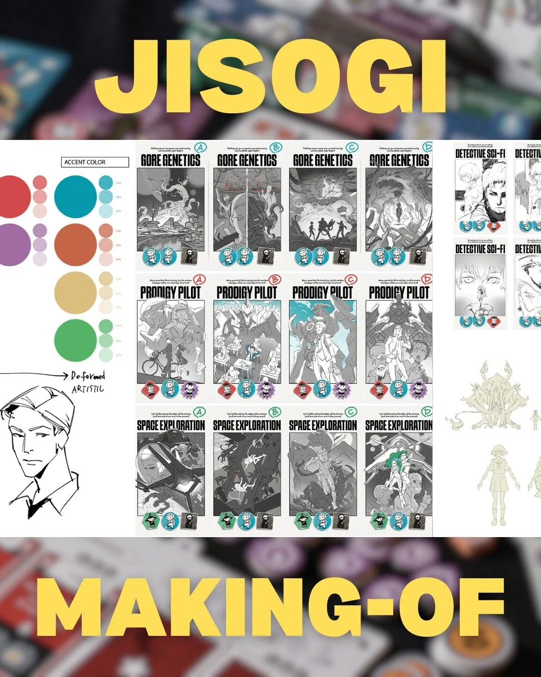 JISOGI, the Making-Of!
Back in 2025, we shared a blog post about JISOGI's creation on BoardGameGeek. If you aren't a BGG regular or just missed it, we've added it to our website for everyone to enjoy!

Ready to manage an anime studio?
JISOGI 1.5 is c