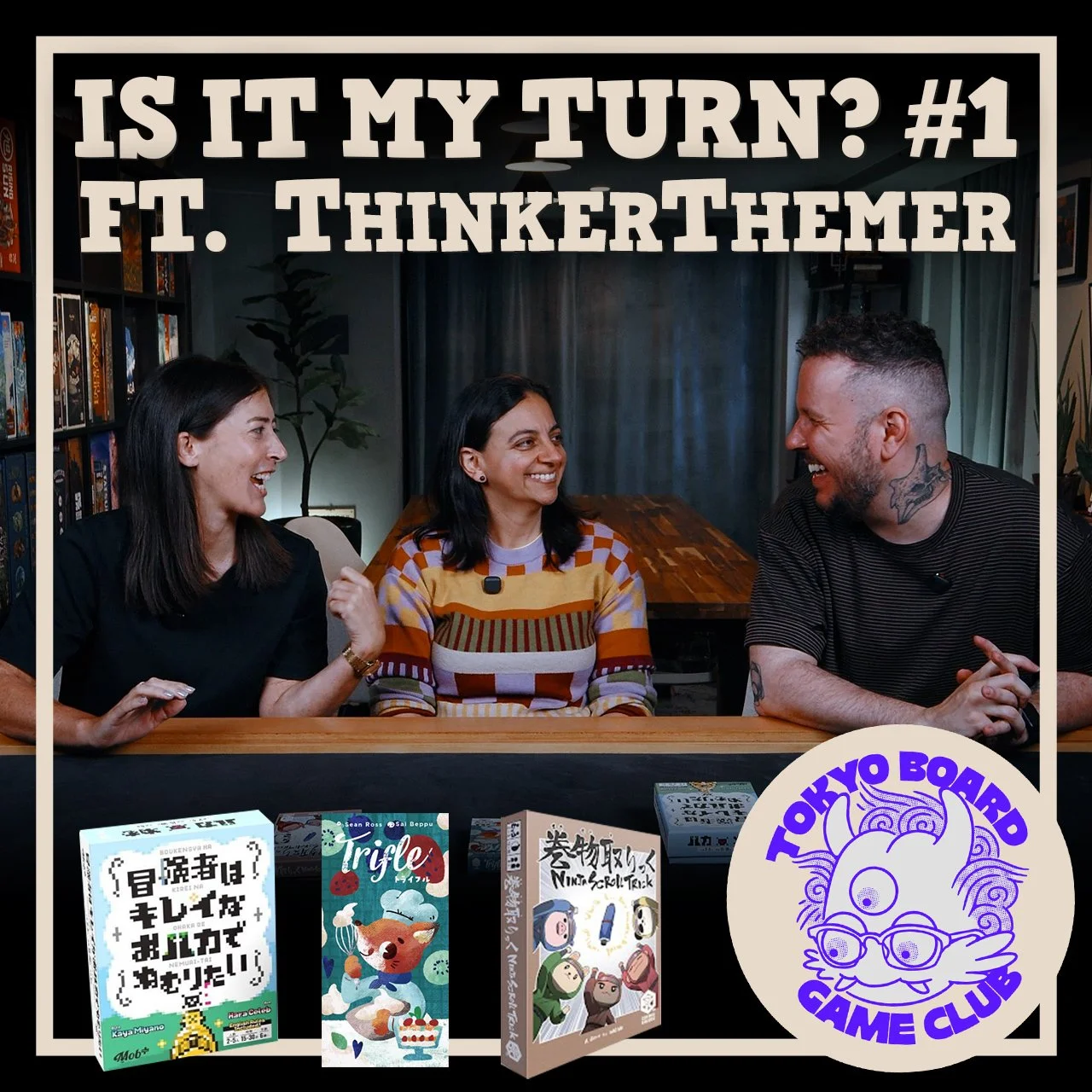 [Is It My Turn? Ep. 1] Tokyo Game Market Spring 2026 ft. @thinkerthemer 🇦🇺🇯🇵

Today on Tokyo Board Game Club, we are incredibly excited to welcome Amy and Maggie from the fantastic Australian YouTube channel ThinkerThemer! ✨
Since they are regula