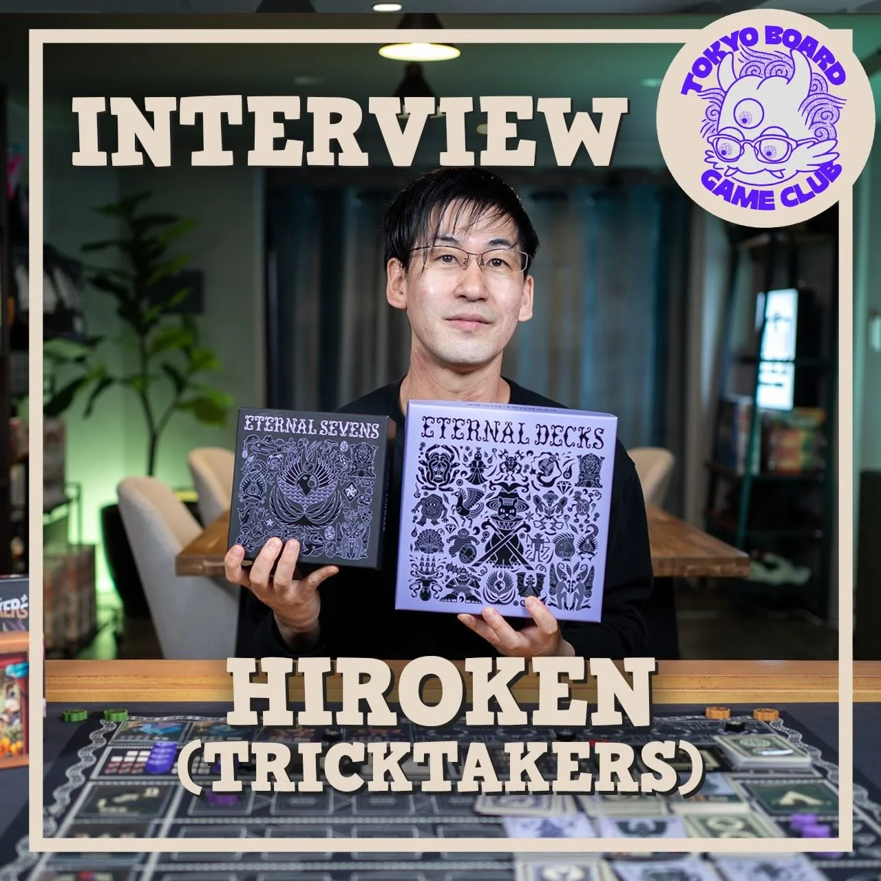 How Hiroken designed Eternal Decks (Exclusive Interview on YouTube!)
Curious about the game design behind Eternal Decks? We just sat down with Hiroken for an exclusive 40 min interview to find out! 🃏✨
In Tokyo Board Game Club&rsquo;s latest video, t