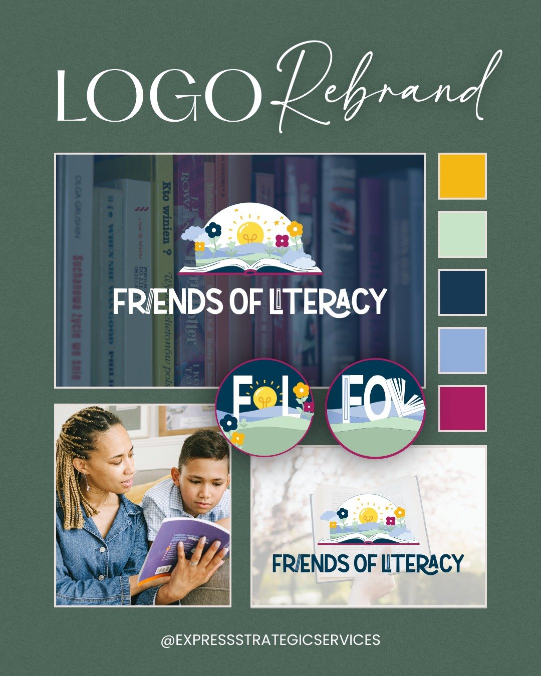We love how the new logo turned out for Friends of Literacy! This refreshed look reflects their mission to improve literacy for adults, children, and families across East Tennessee, and we&rsquo;re proud to have played a small part in supporting thei