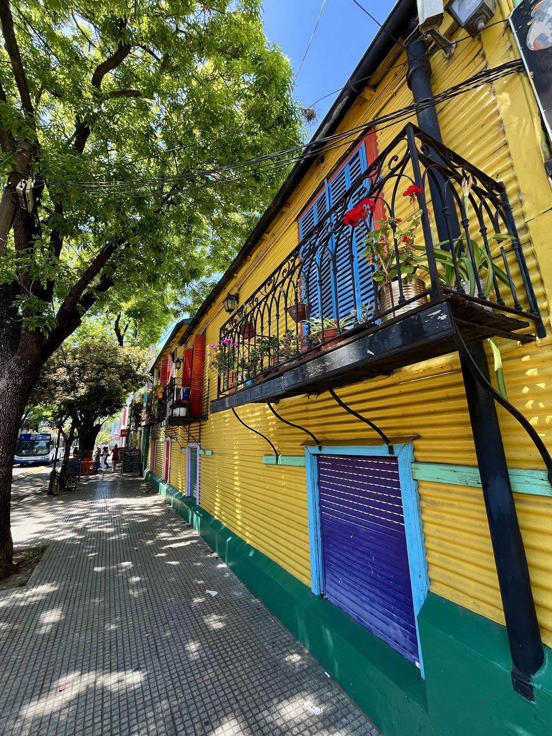 La Boca Buenos Aires värvilised majad Caminito tänaval Argentina