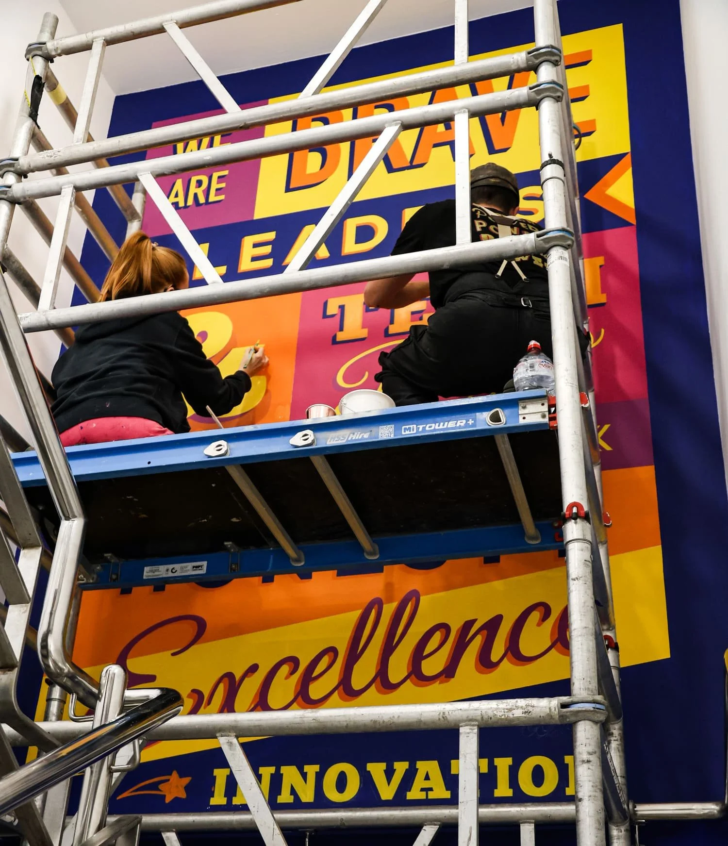 Signs of Power mural process for Fitzgerald Power