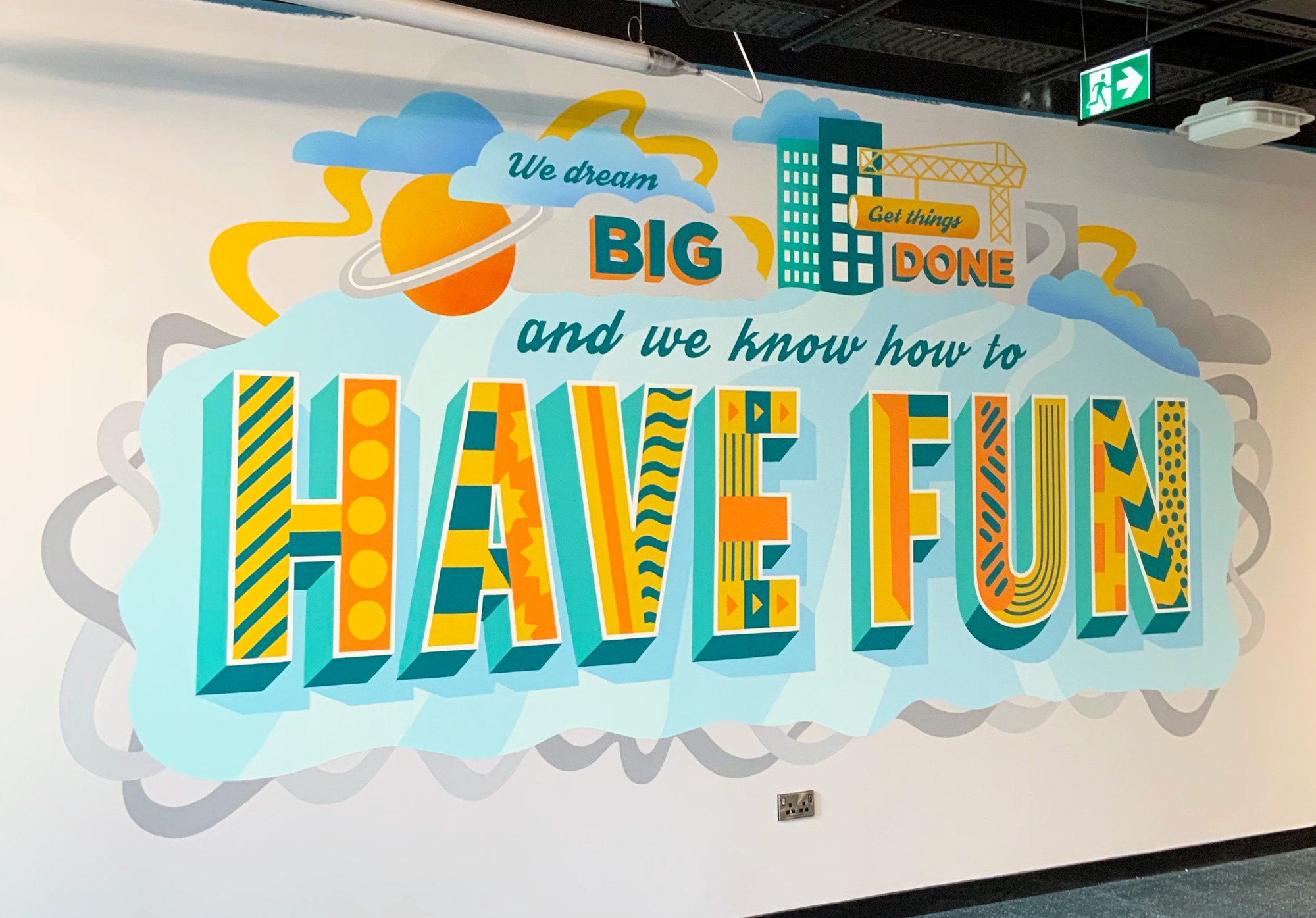 LinkedIn Office Mural