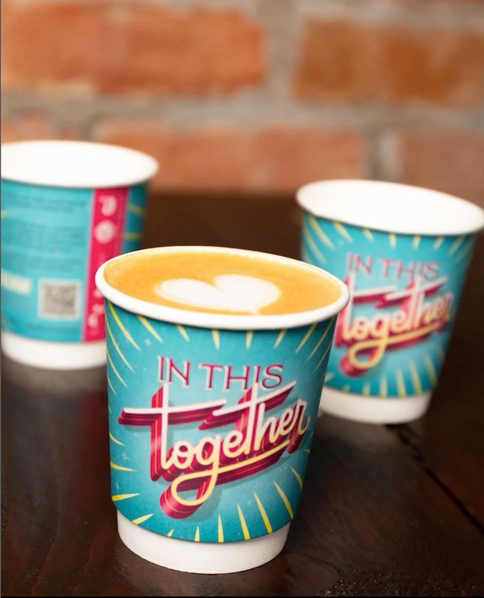 Custom Digital Lettering Coffee Cup Campaign — SIGNS OF POWER