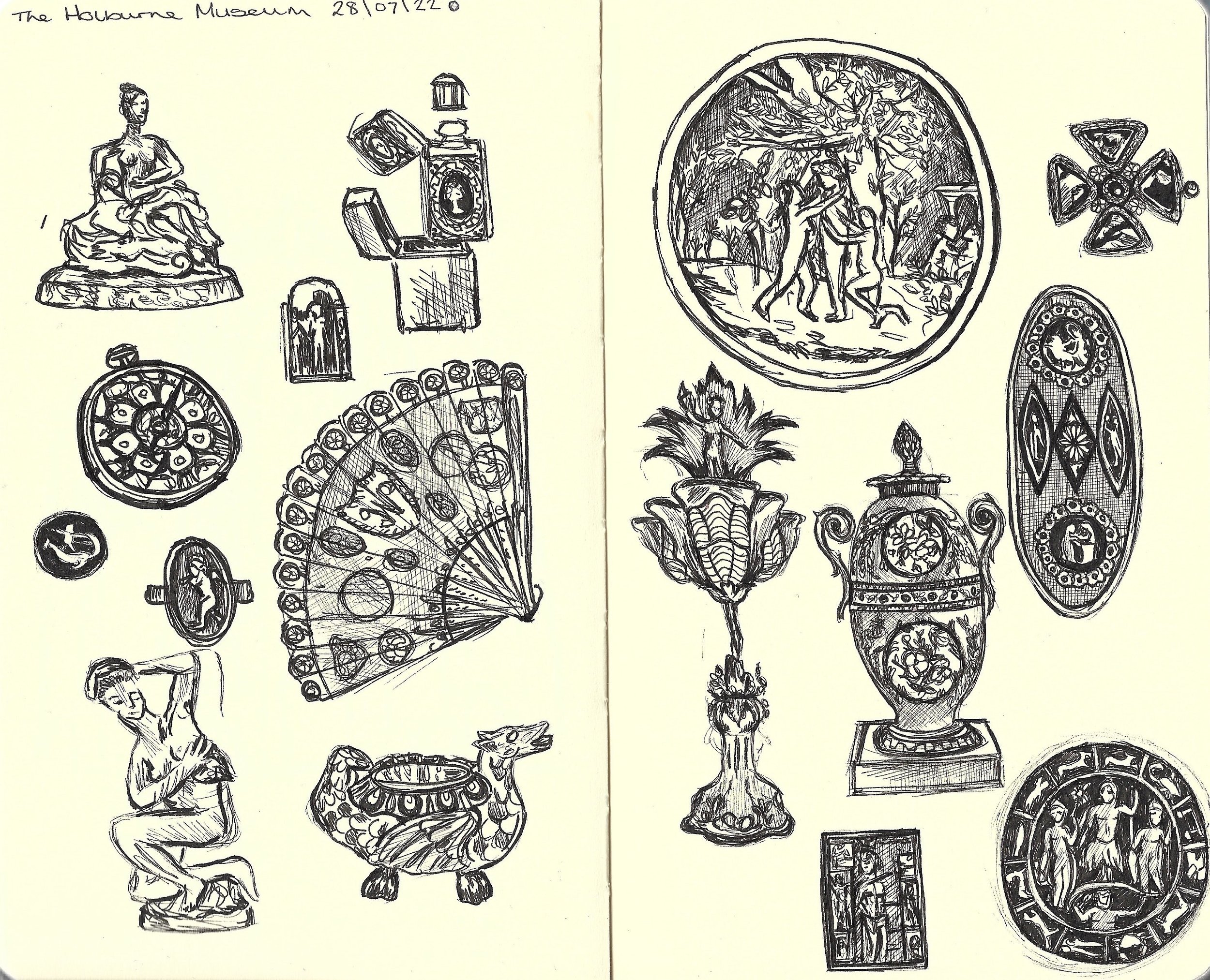 Objects from the Holburne Museum in Bath.