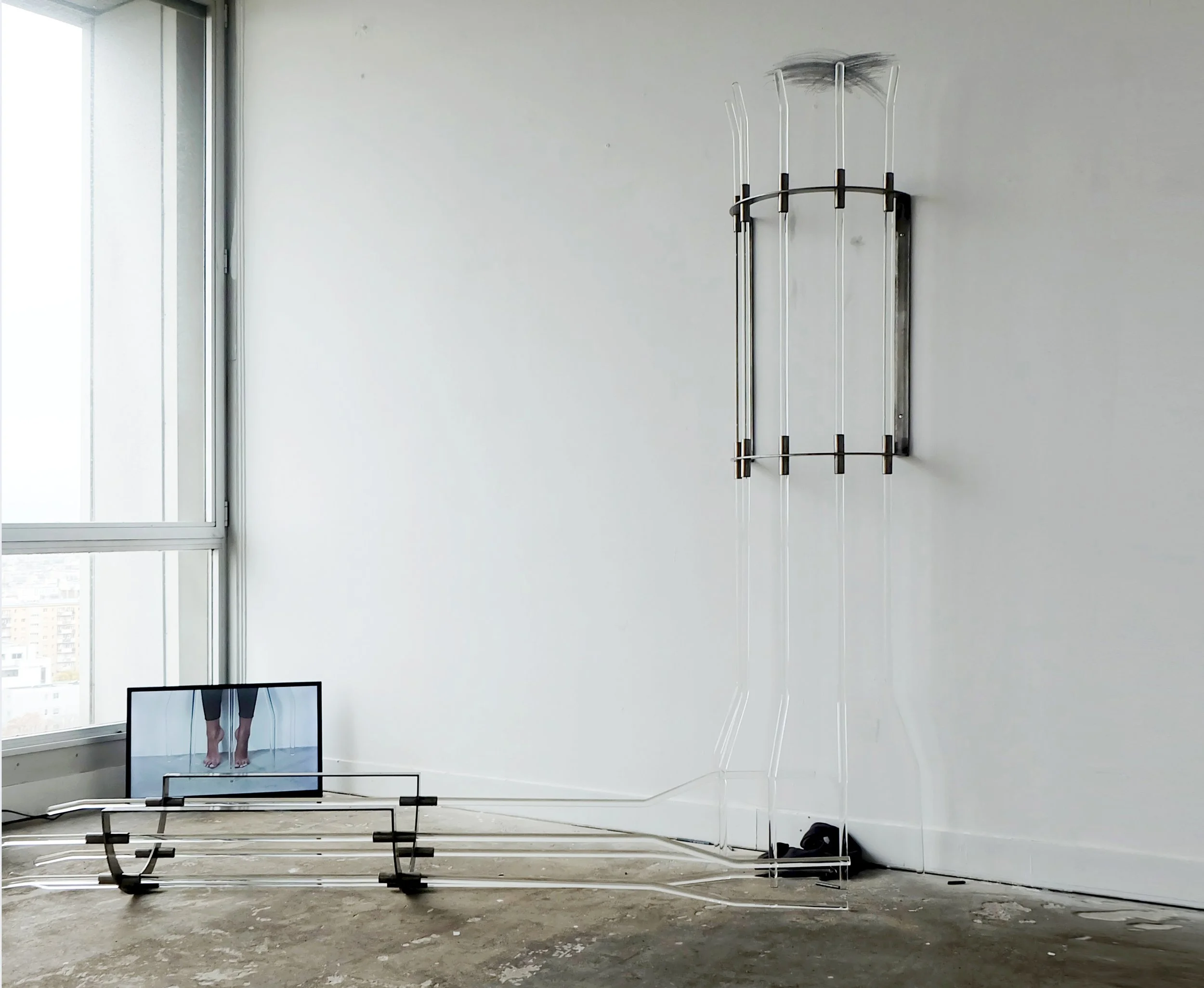 Guardian II  installation view, exhibition Inter-section, Poush, Clichy, 2021