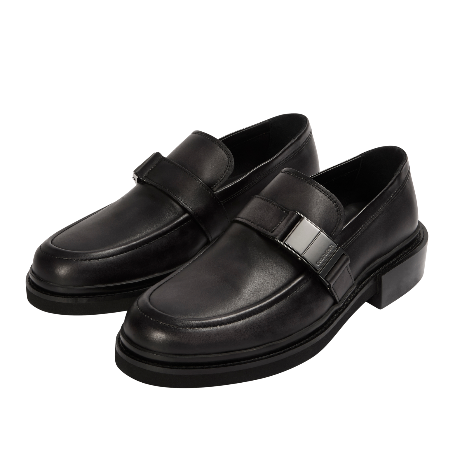 Calvin Klein Leather Apron Toe Loafers