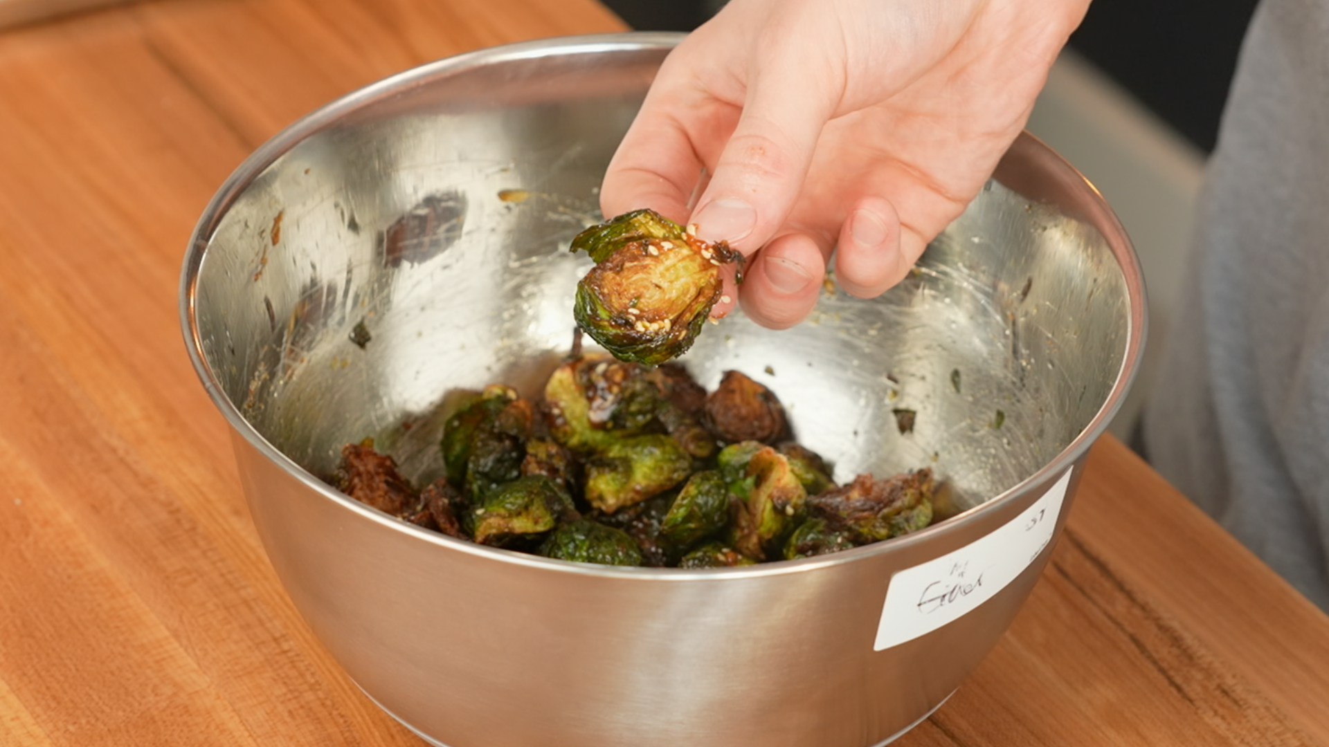 SESAME FRIED BRUSSELS SPROUTS