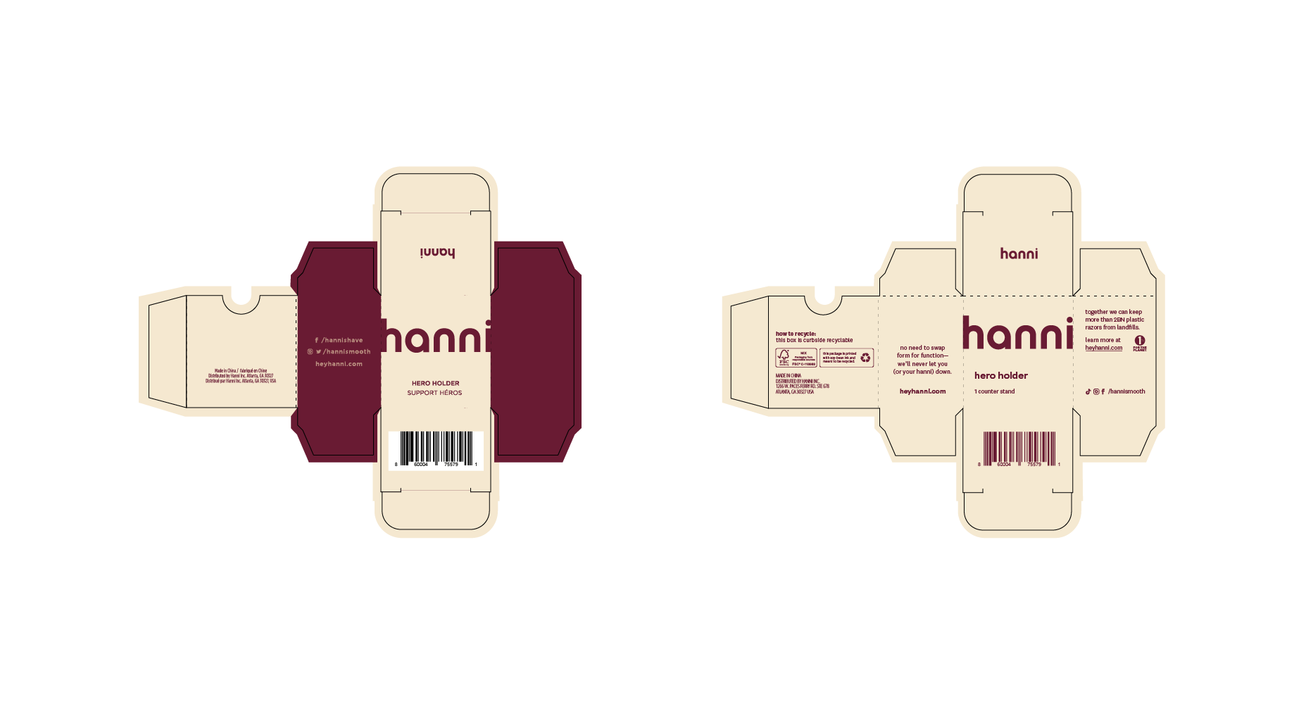 before + after | hero holder