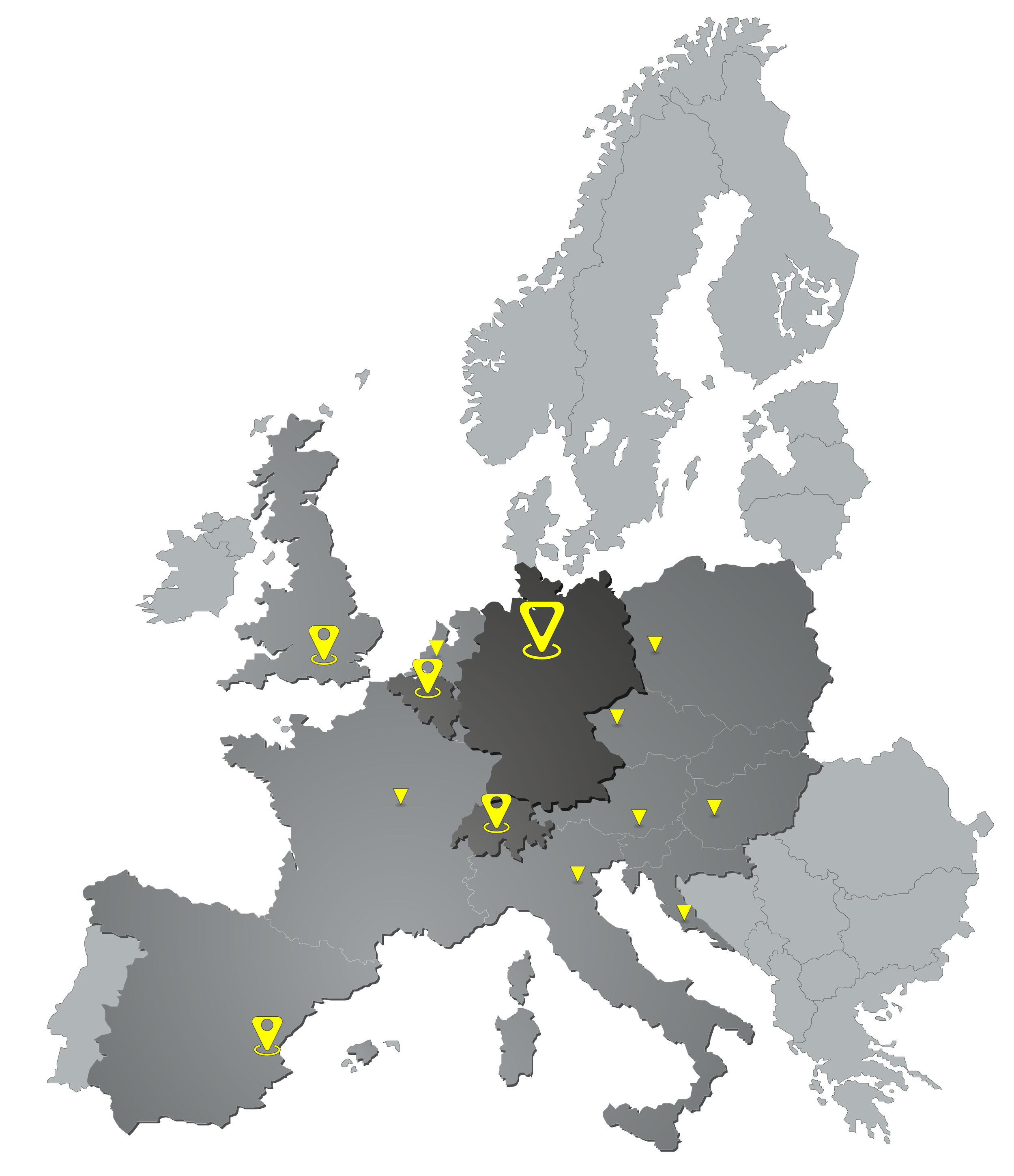 Recycling und Demontage Standorte Europa