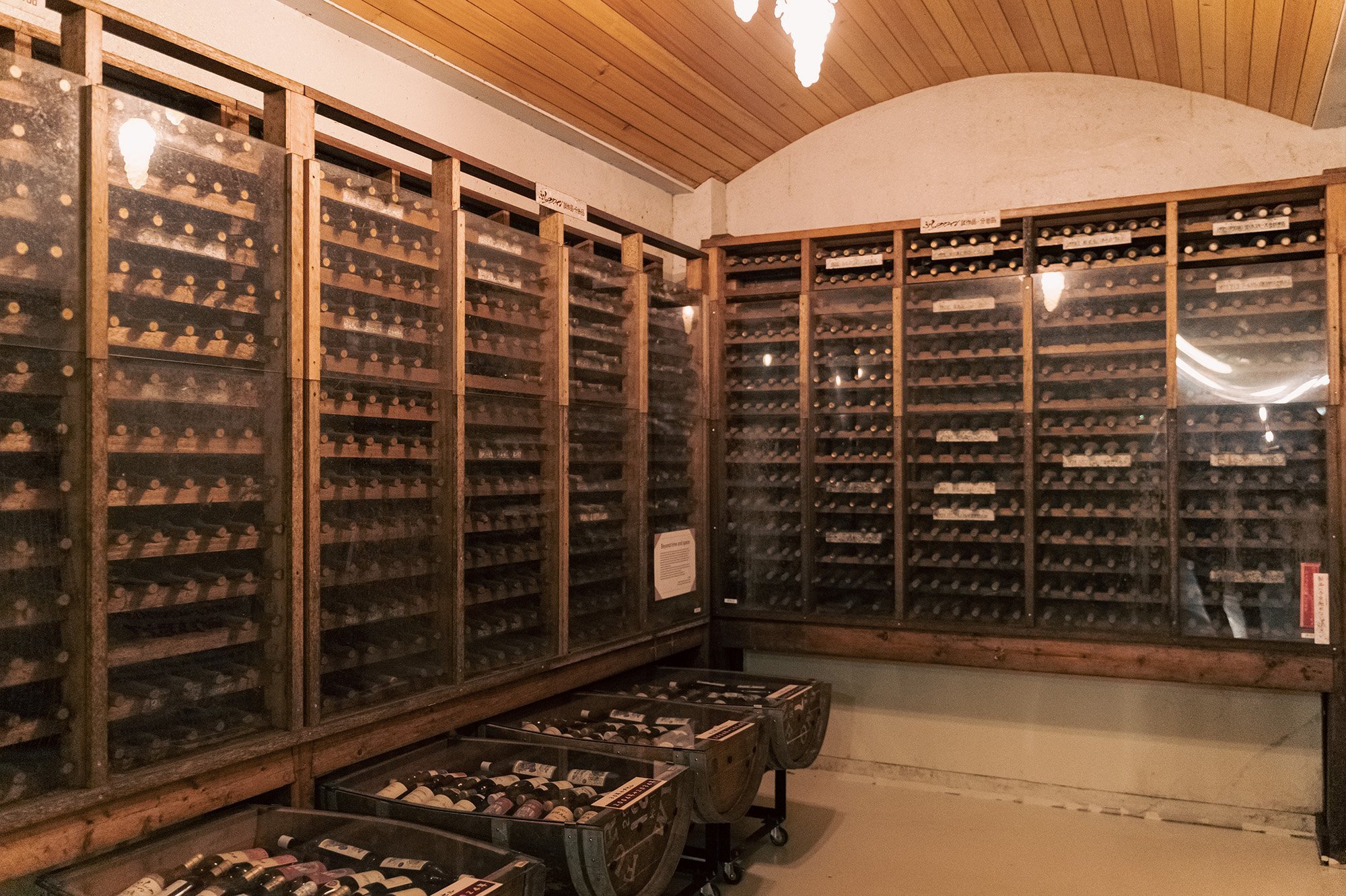 Old bottles in the cellar