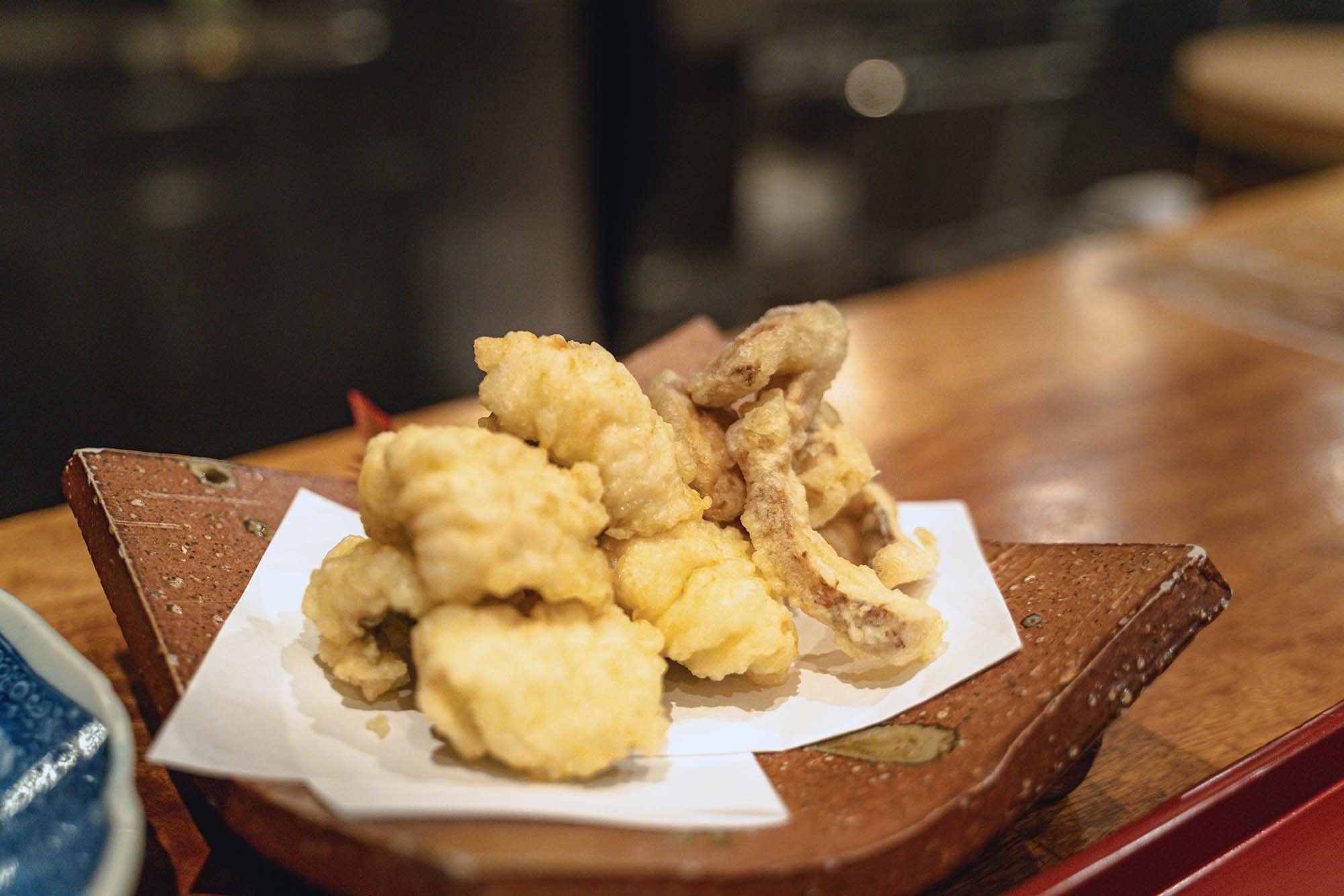 Anago (eel) tempura
