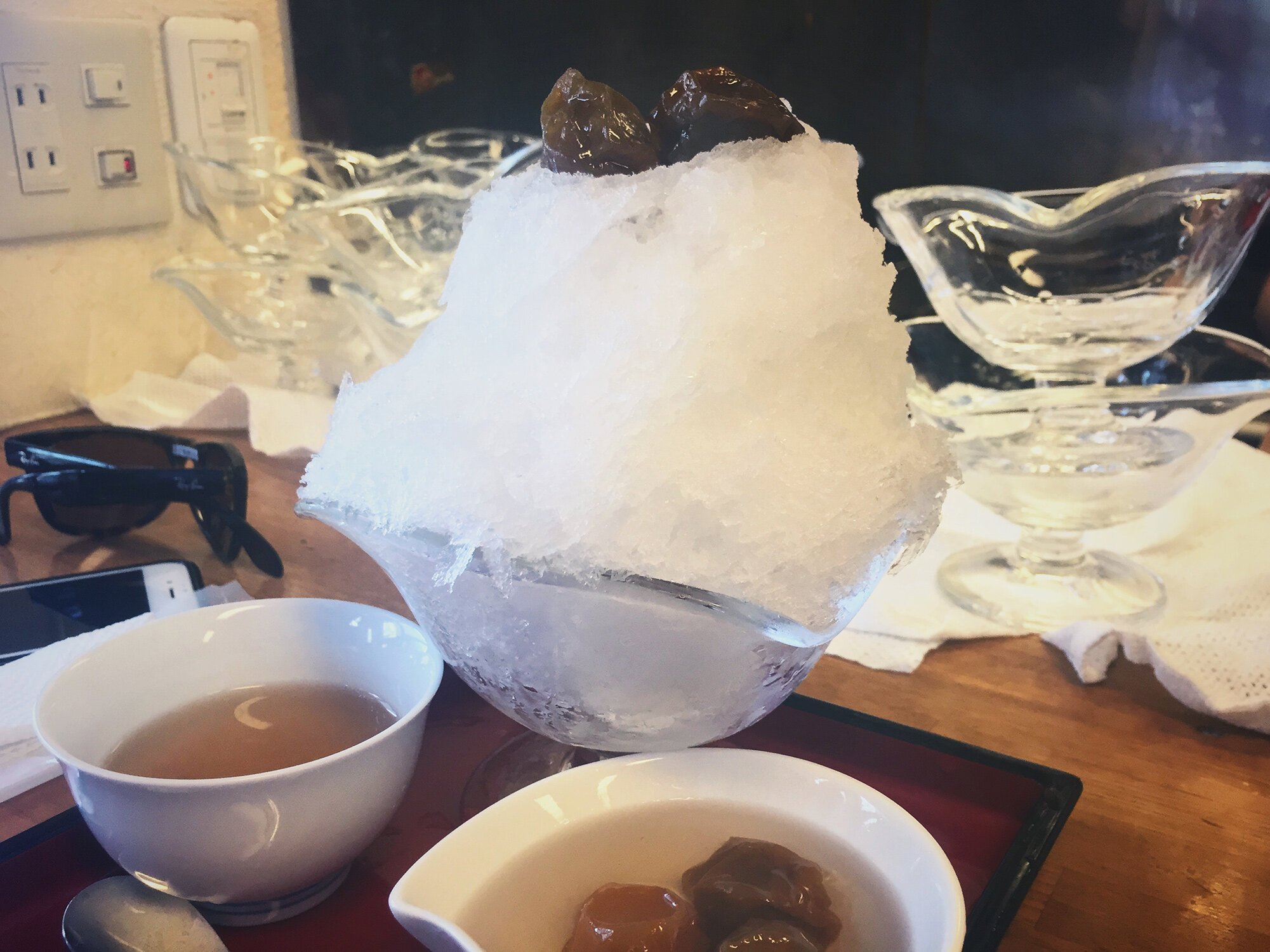 Ume (Japanese plum) shaved ice