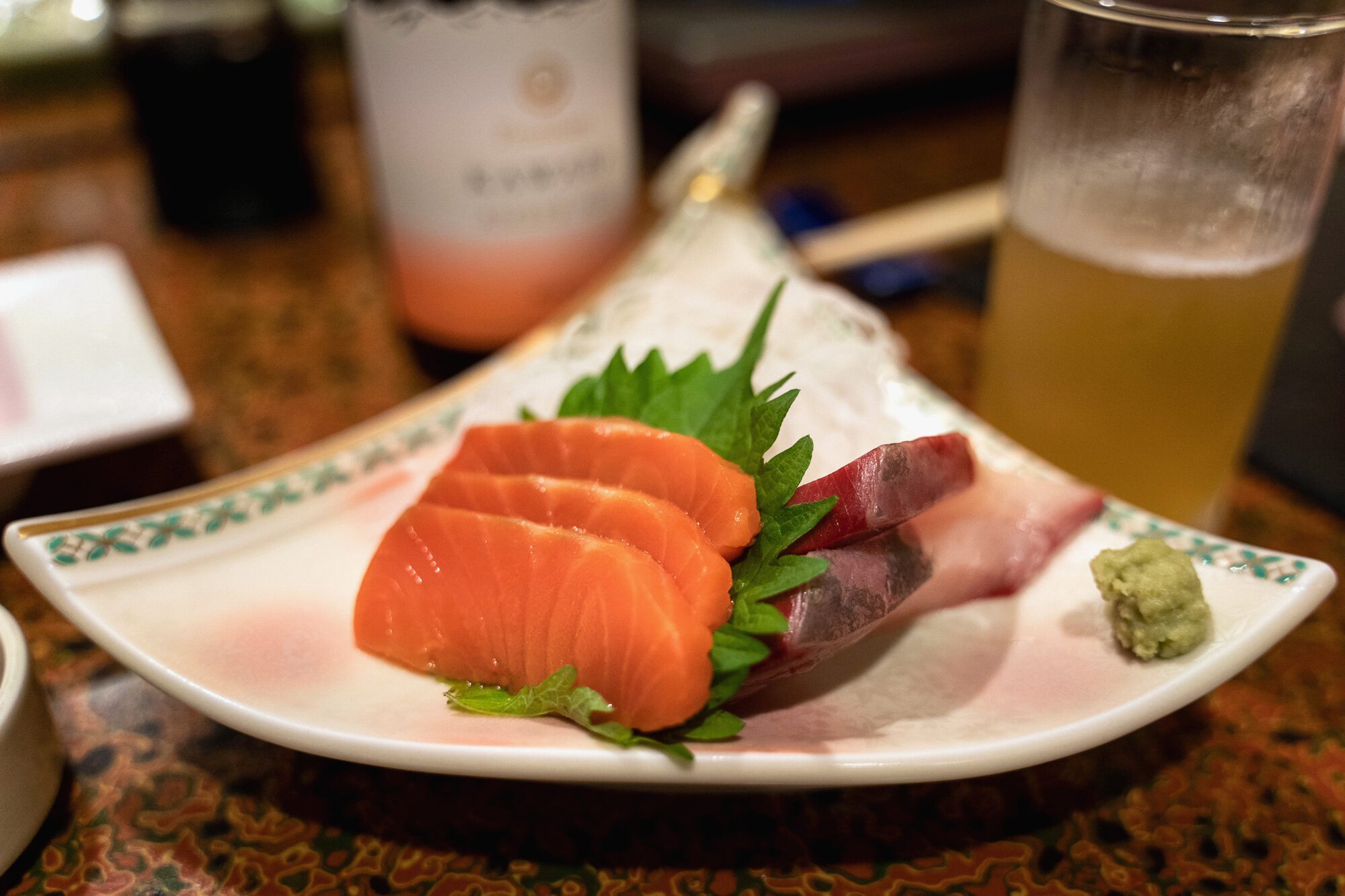 Dinner: Sashimi