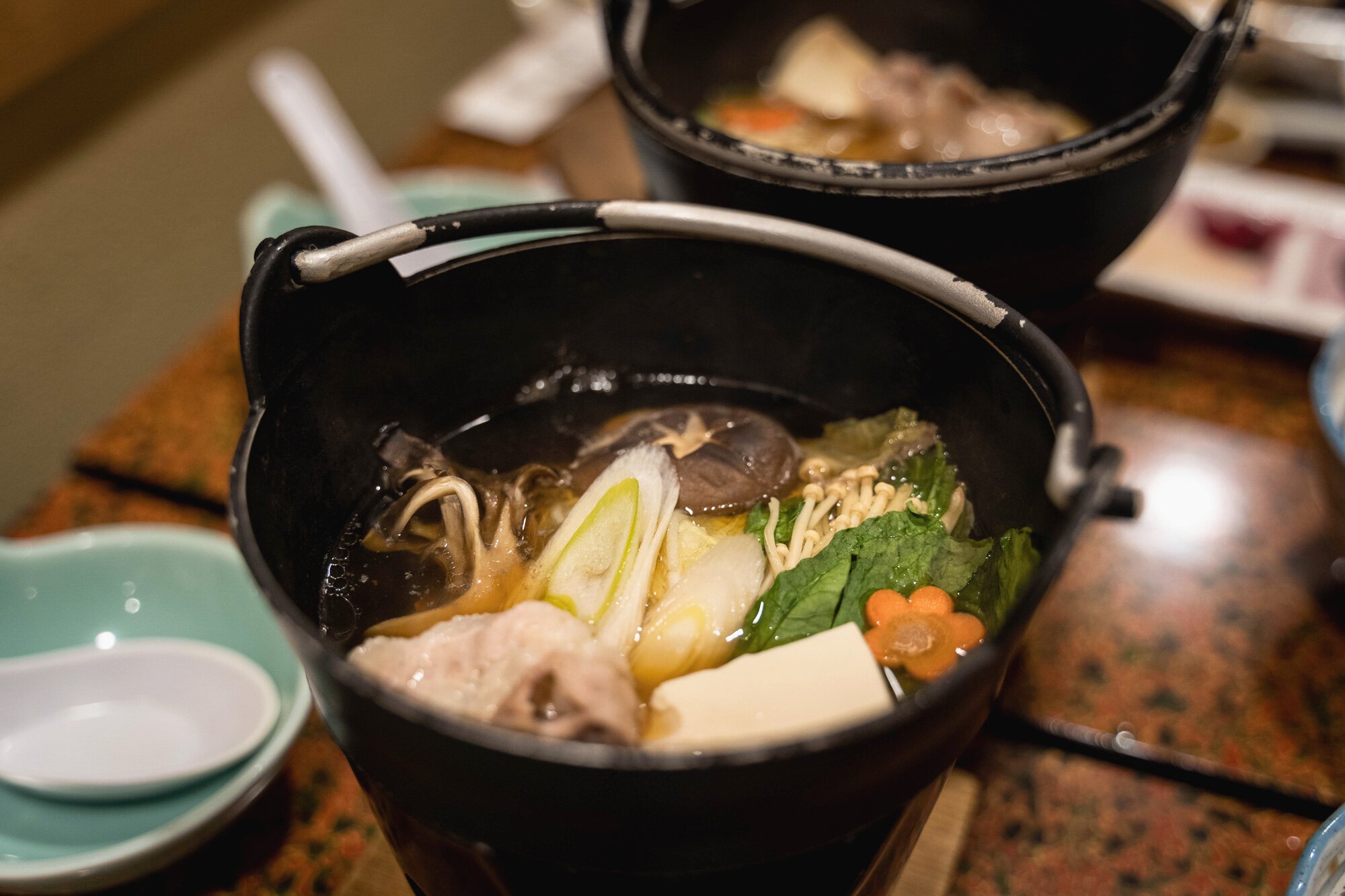 Dinner: Personal nabe (hot pot)