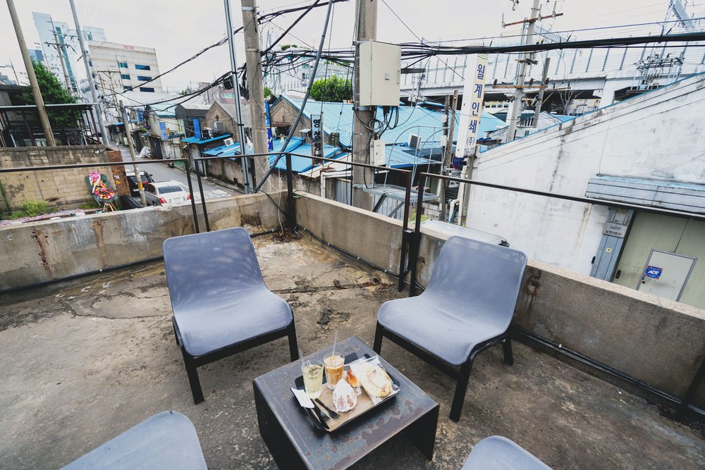 Rooftop seating