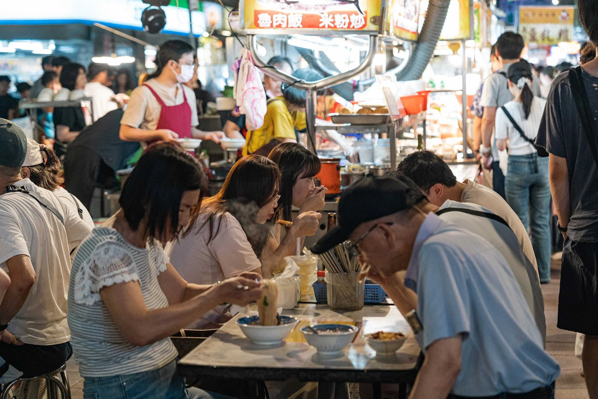 An eating area