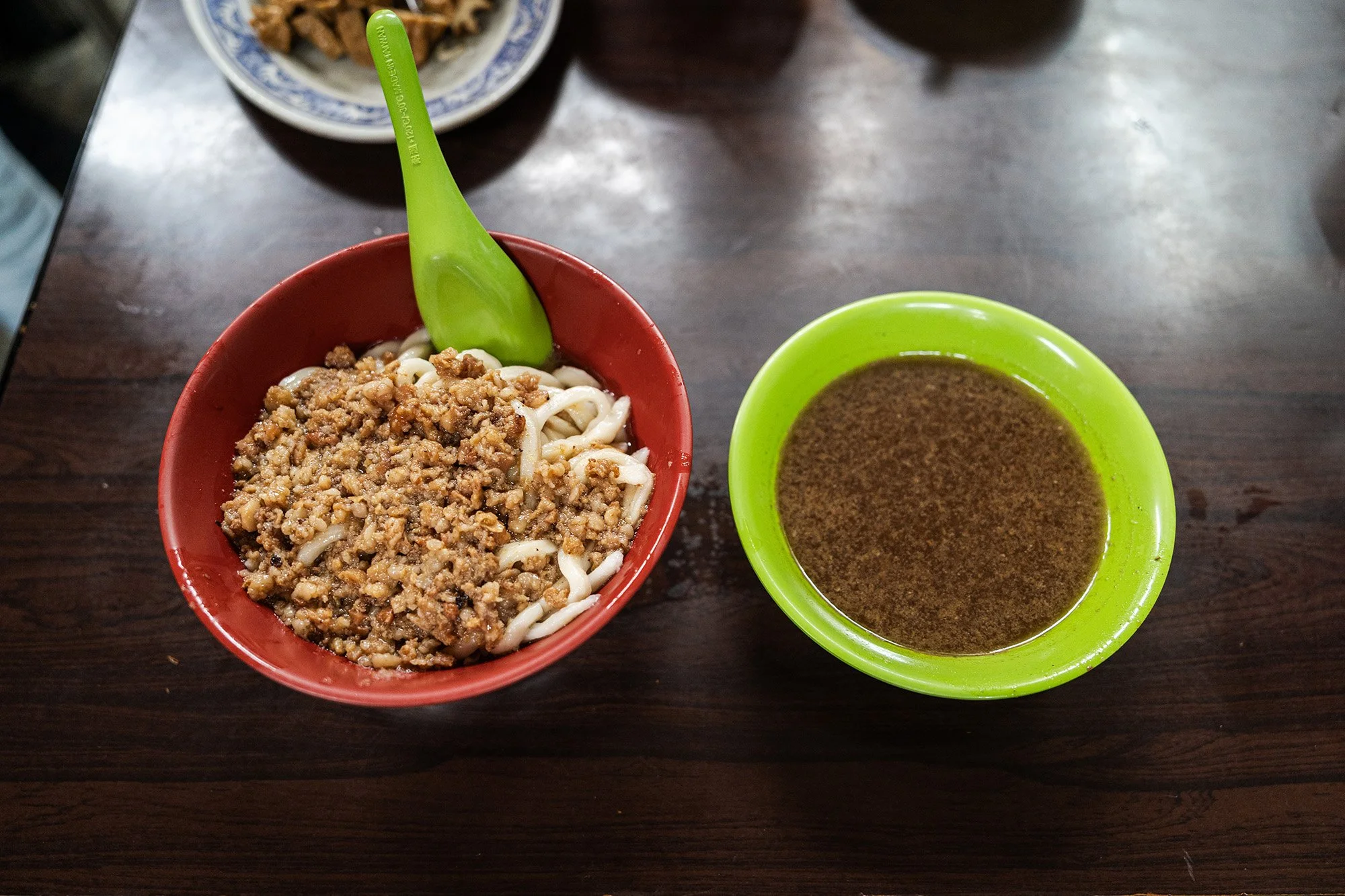Zhajiangmian and soup