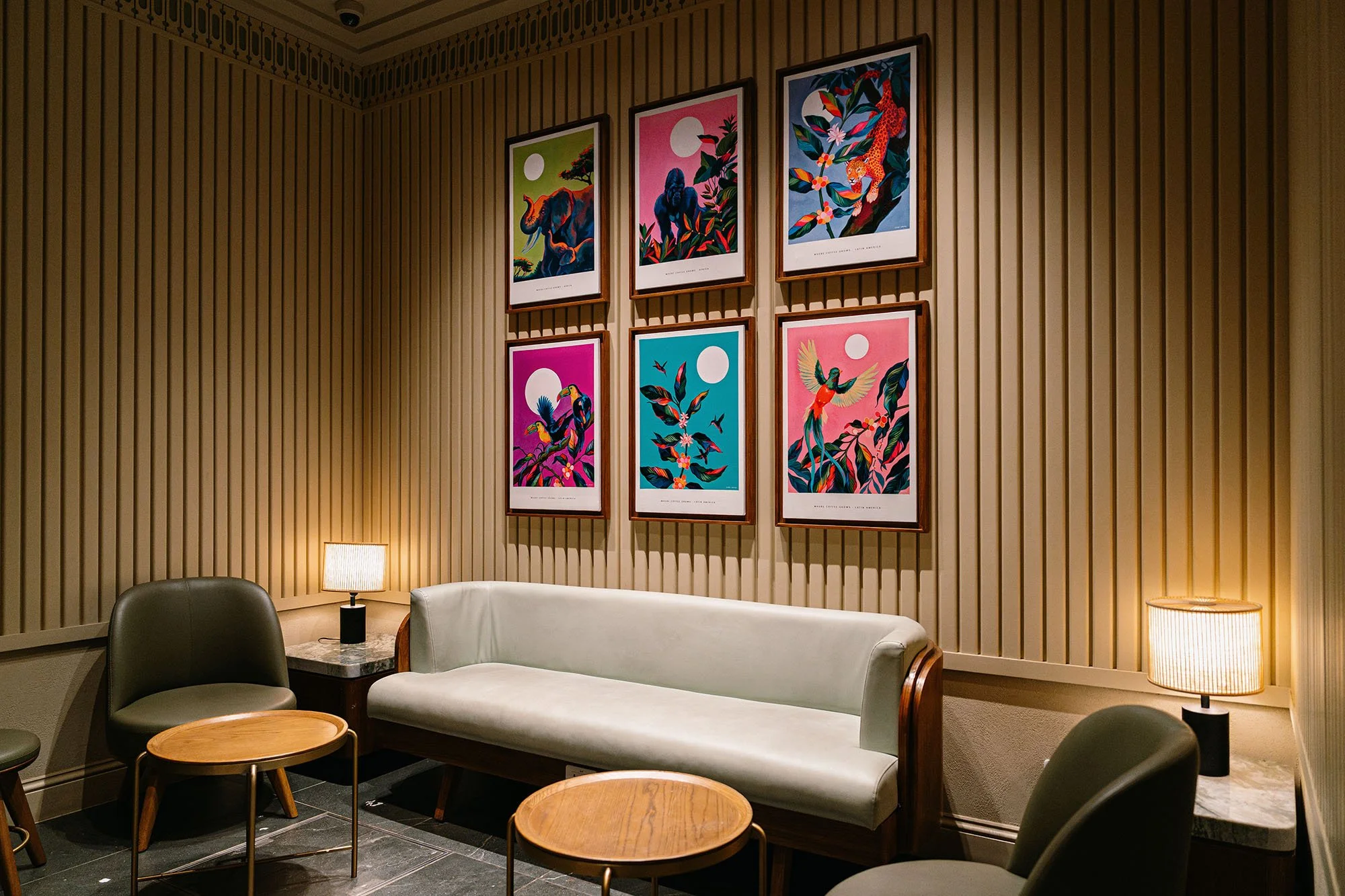 Upstairs lounge seating