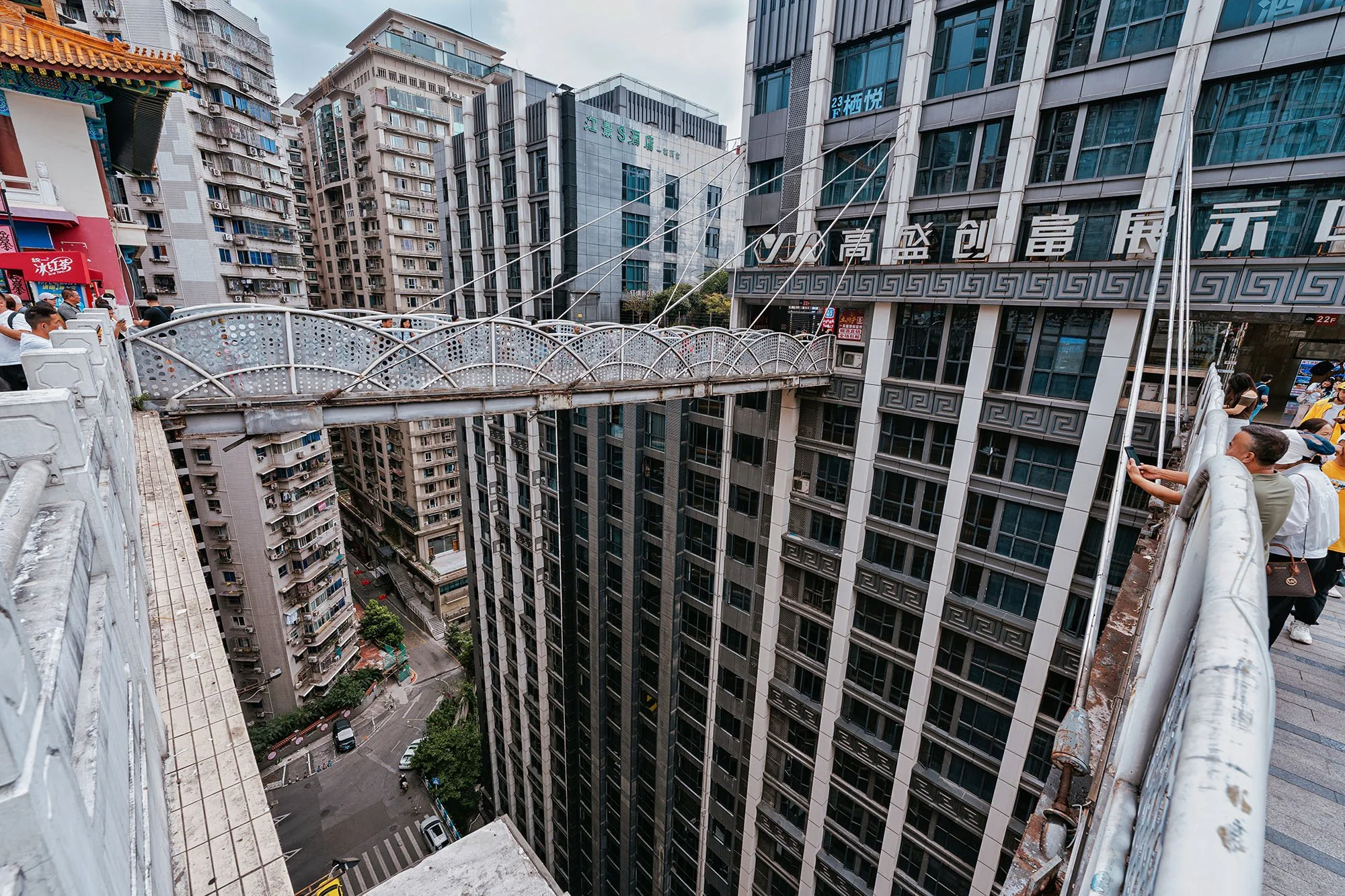 22 floors up on the other side