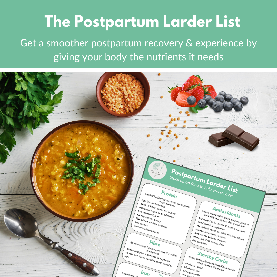 Postpartum Larder List