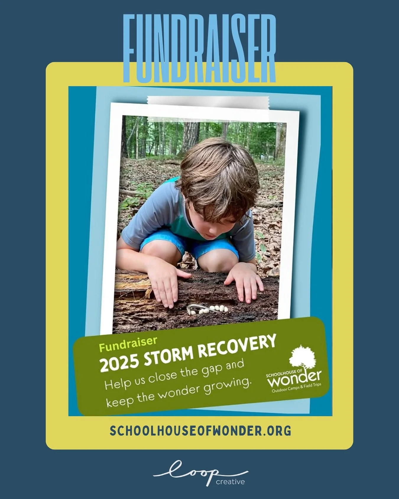 MONDAY MOTIVATION // This year has brought both incredible growth and unexpected challenges for our #nonprofit client @schoolhouseofwonder . When Tropical Storm Chantal caused historic flooding along the Eno River this summer, their flagship park was