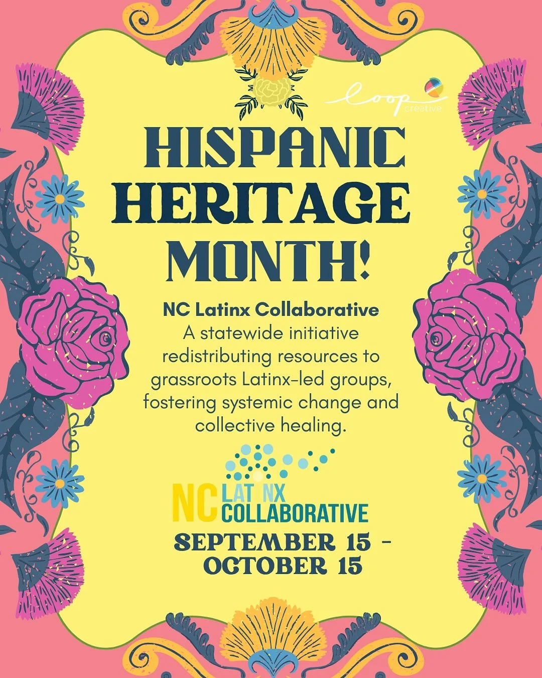🎉 Hispanic Heritage Month: Community Spotlight 🎉 This month, we&rsquo;re lifting up Latinx-led organizations whose work is rooted in equity, empowerment, and cultural pride across the Triangle.

@nclatinxcollaborative 
🌱 &ldquo;Redistributing powe