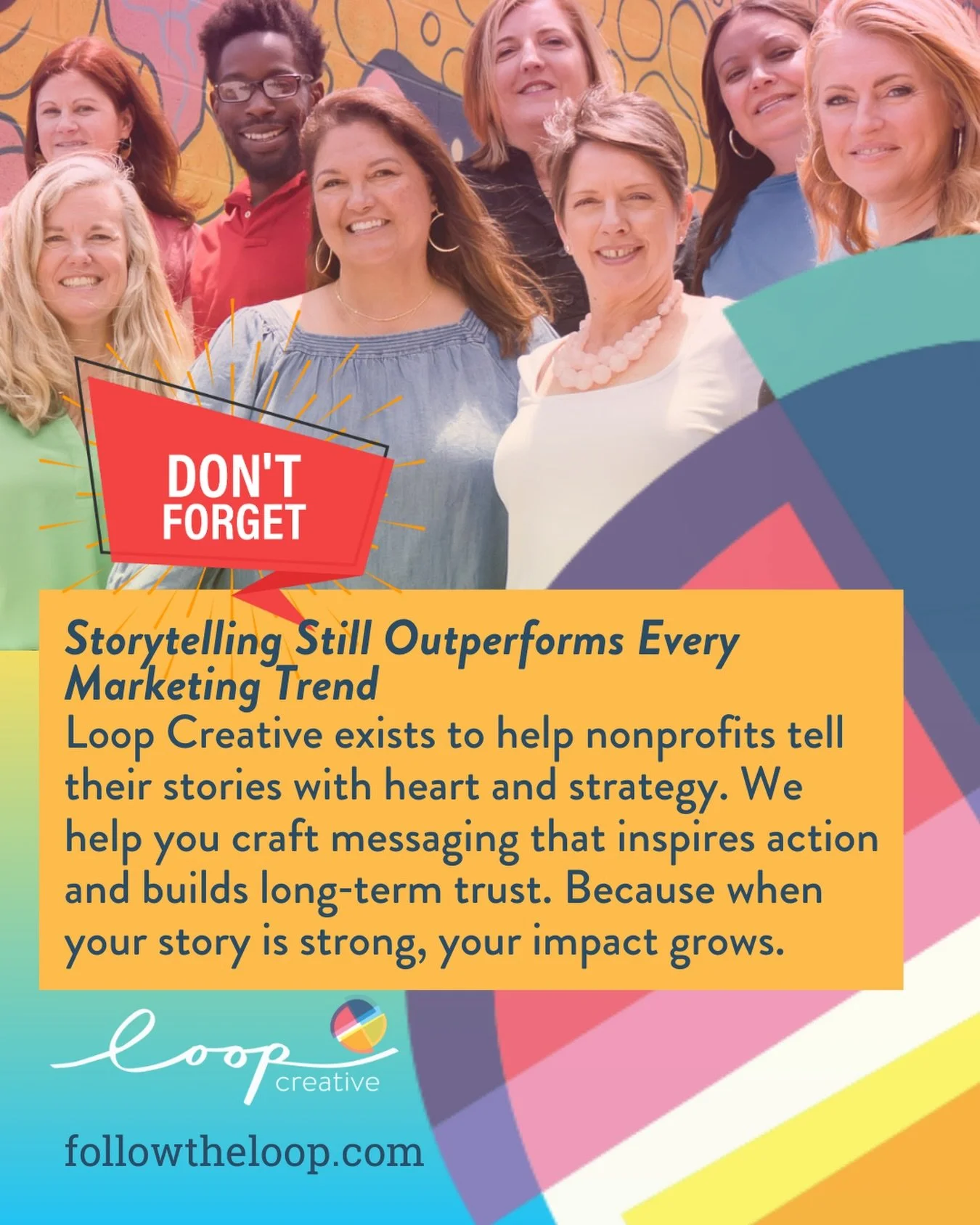 Storytelling still beats every marketing trend. In 2026, #nonprofits that elevate real voices and human transformation will stand out and make supporters feel part of the mission.

Loop Creative exists to help nonprofits tell those stories with heart