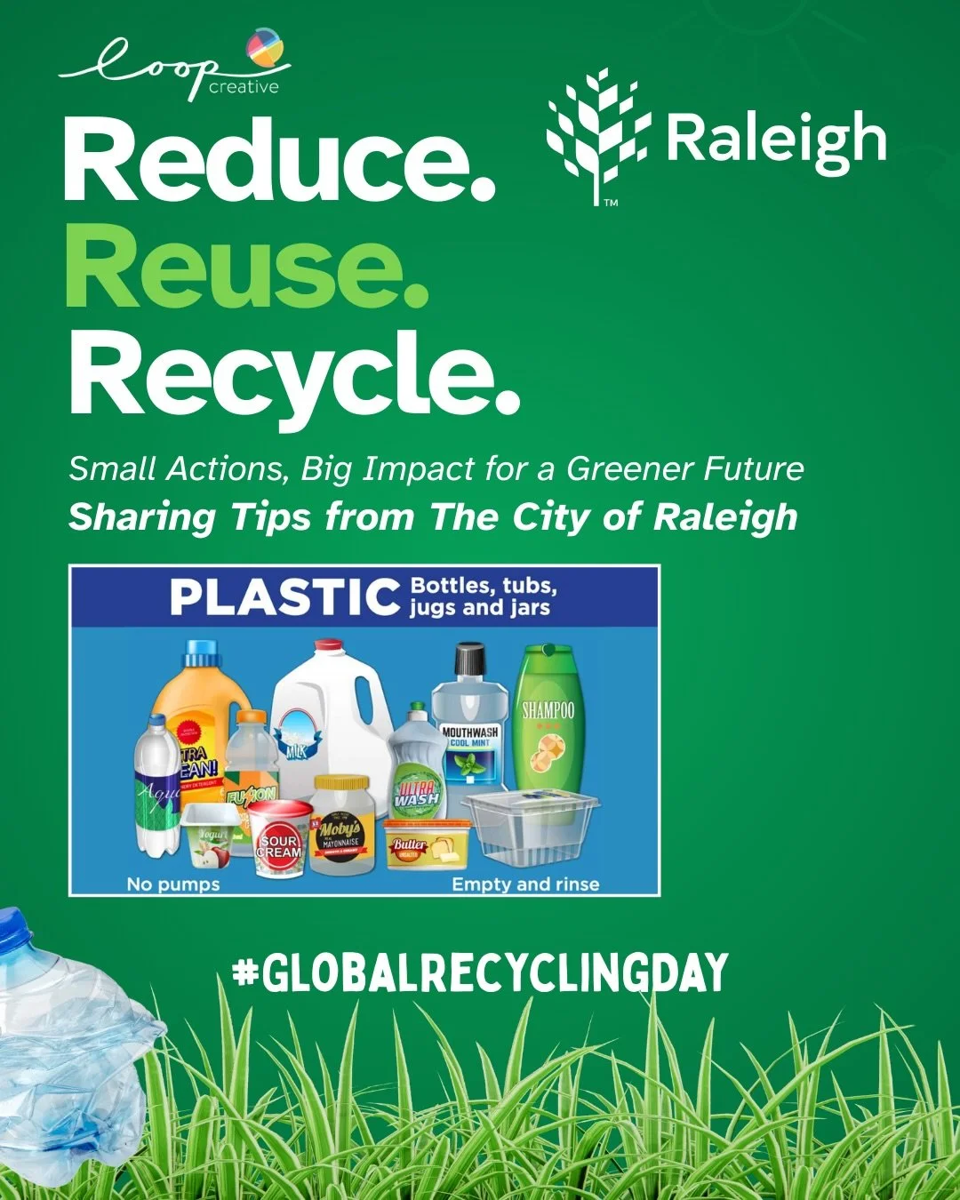 Today is Global Recycling Day and the Loop team is sharing some great tips from @raleighgov to help not just #recycle but to recycle properly! Save this post and refer to it often to help create a cleaner better #Raleigh!

More: raleighnc.gov/landfil