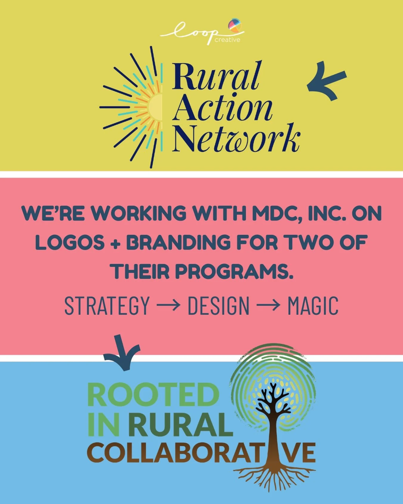 New work, new brands, same mission driven magic.

We&rsquo;re excited to be partnering with MDC to develop logos and brand identities for two of their programs.

This work is all about building brands that reflect the depth, credibility, and impact o