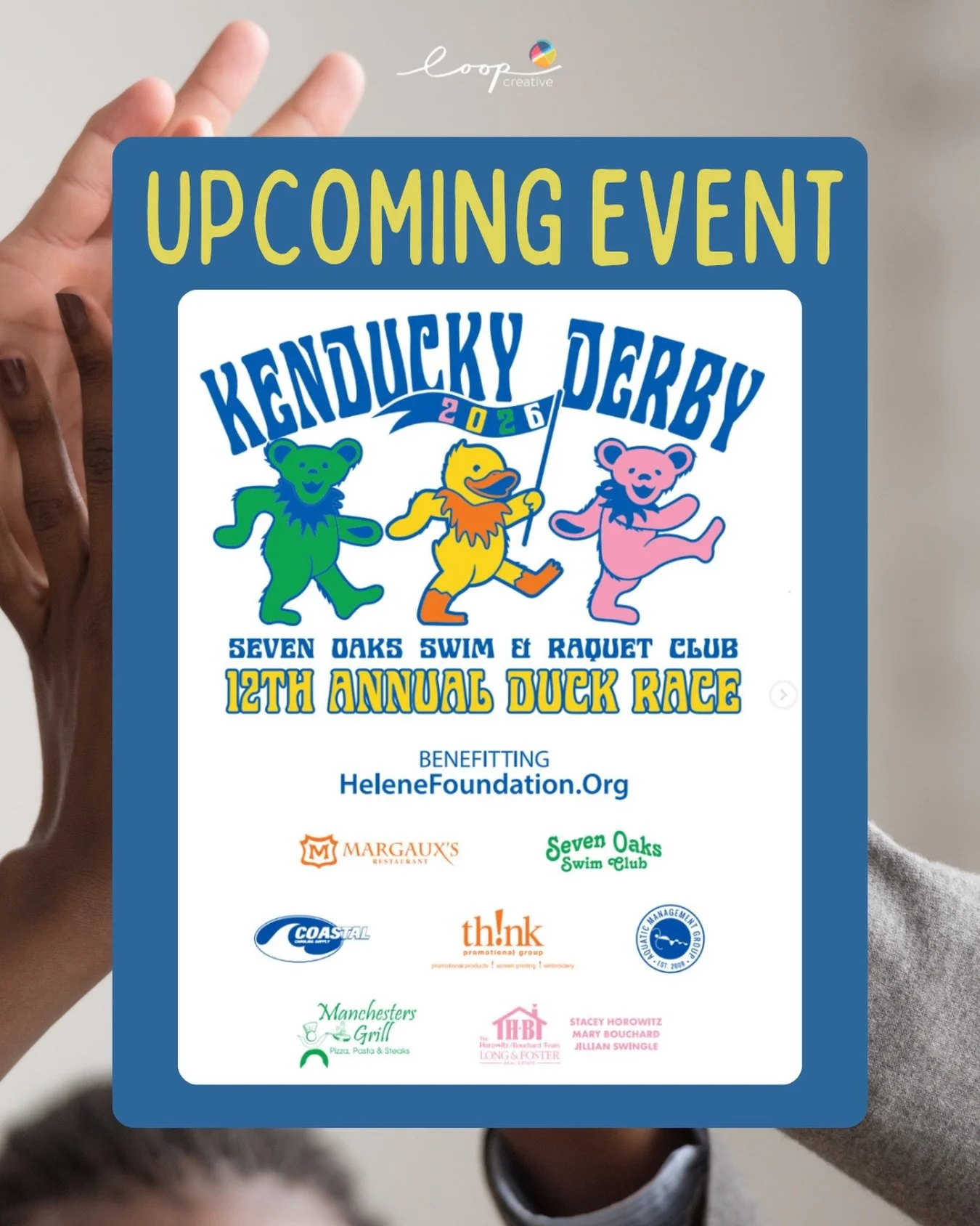 EVENT REMINDER // The Annual Seven Oaks Kenducky Derby is just under a couple weeks away - Father&rsquo;s Day weekend, June 20-21 - and it&rsquo;s going to be a great day for a great cause!

Adopt a duck for $25, cheer it on as races run throughout t