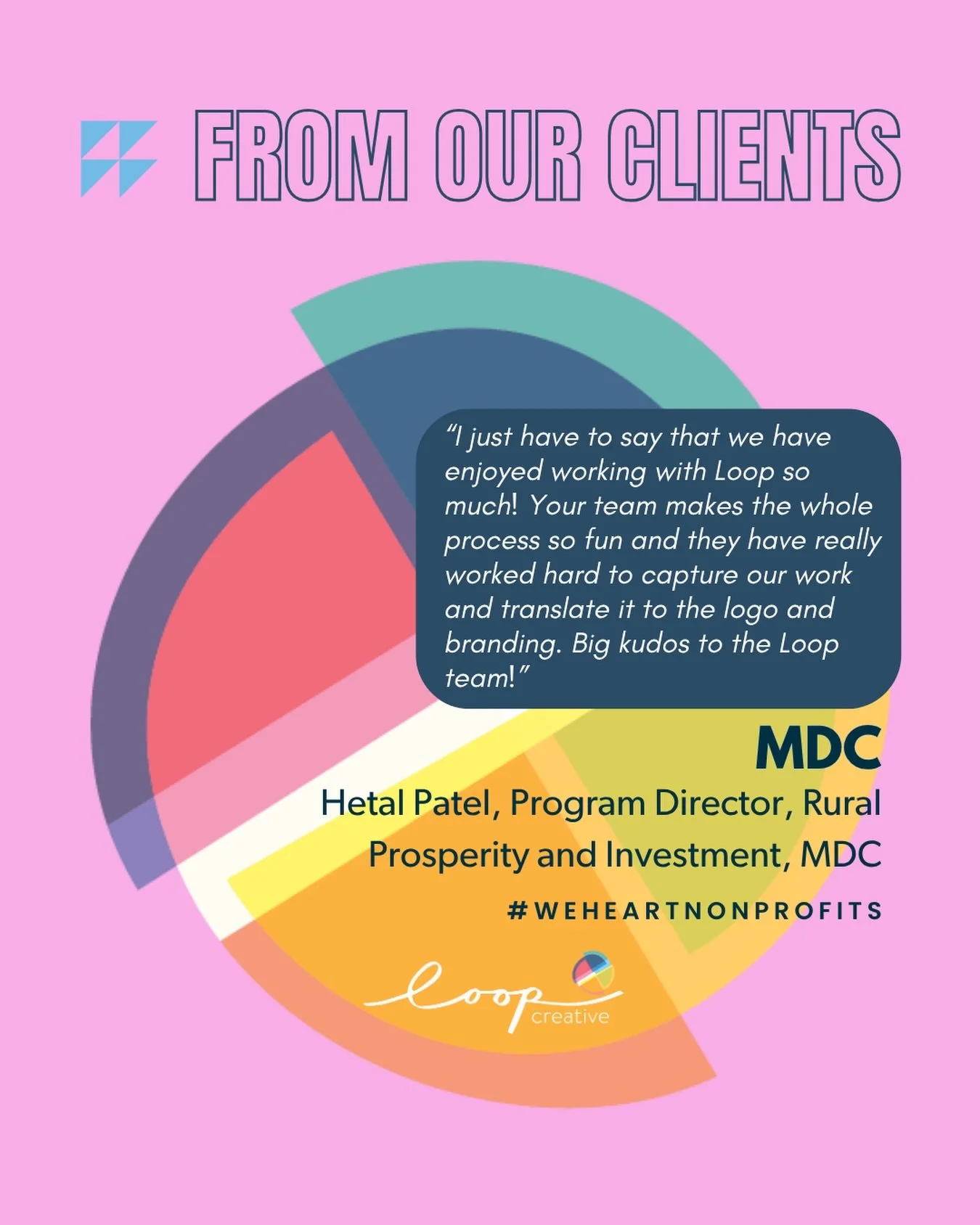 We always appreciate hearing back from our nonprofit clients! Thank you for your kind words, Hetal! We have enjoyed working with you and the MDC team!

&ldquo;I just have to say that we have enjoyed working with Loop so much! Your team makes the whol