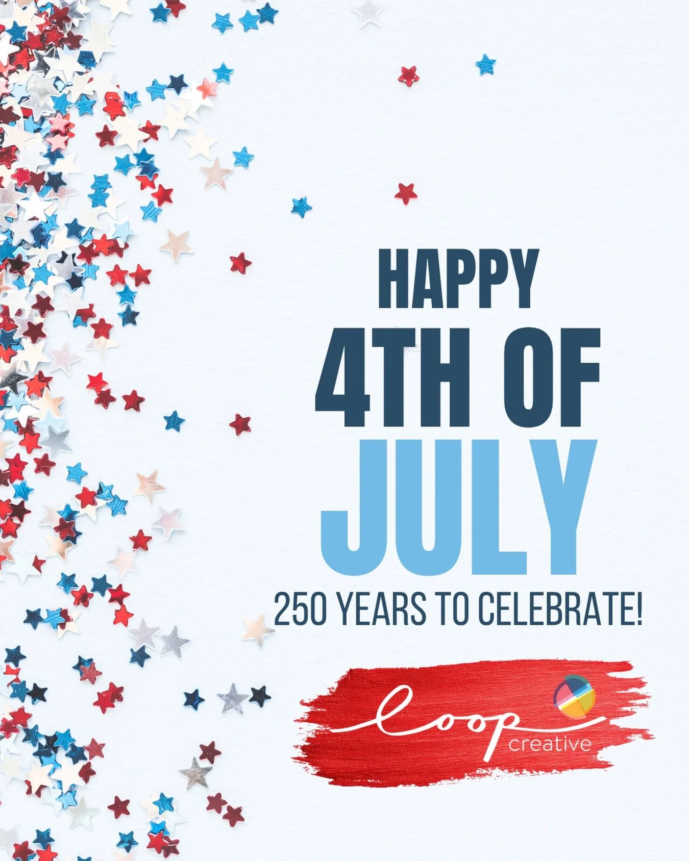SPARK JOY. SPARK CREATIVITY. 250 years! Happy Fourth of July from the Loop team.
#fourthofjuly🇺🇸
