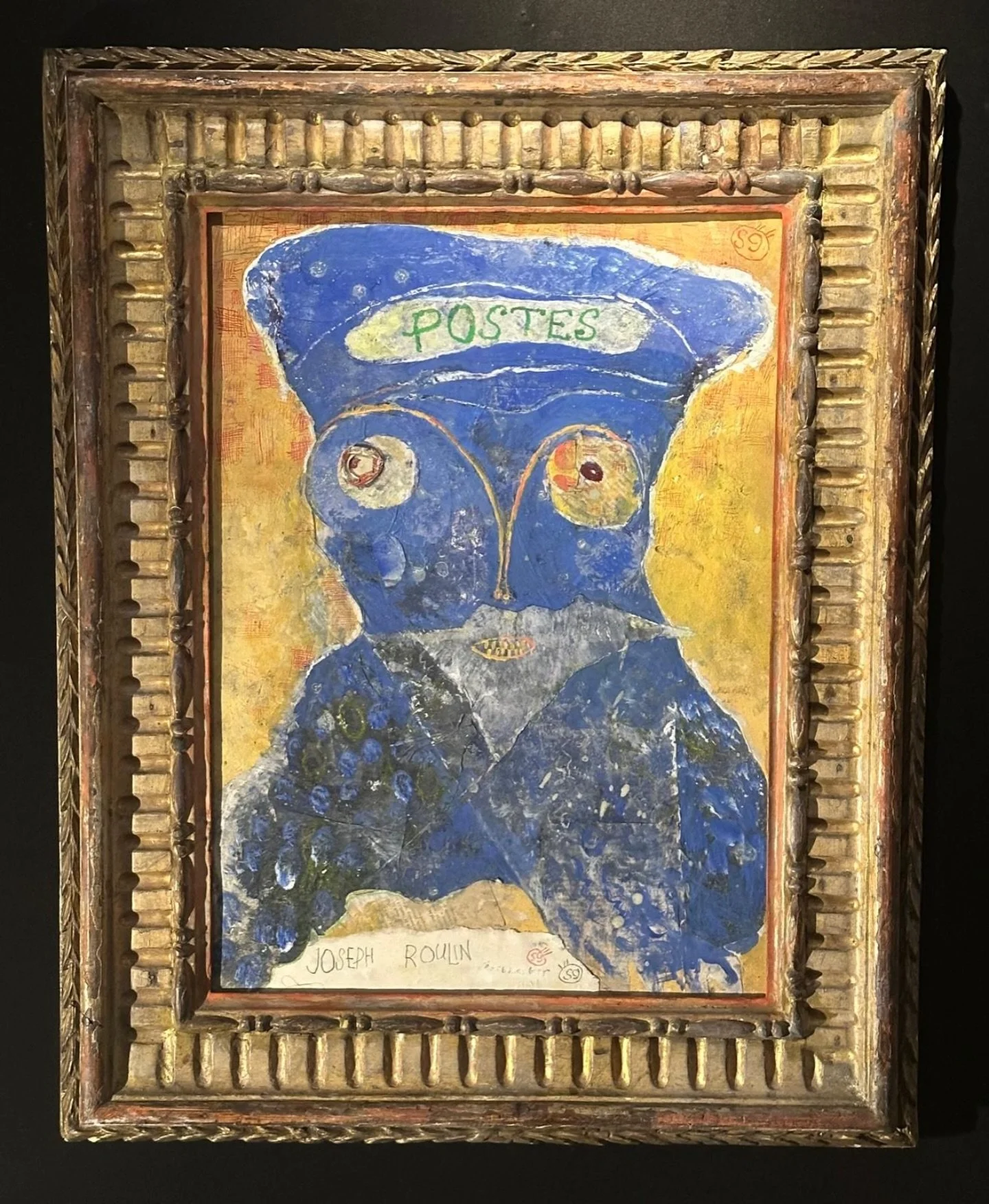 Stephen Goddard (b.1959), Postes, 2026. Mixed media, 57 x 41cm