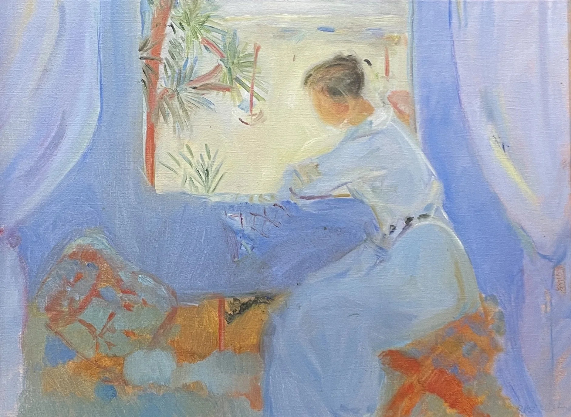 Rose Hilton (1931-2019), Salcombe Scene, signed, further signed and titled verso, oil on canvas, 51cm x 61cm