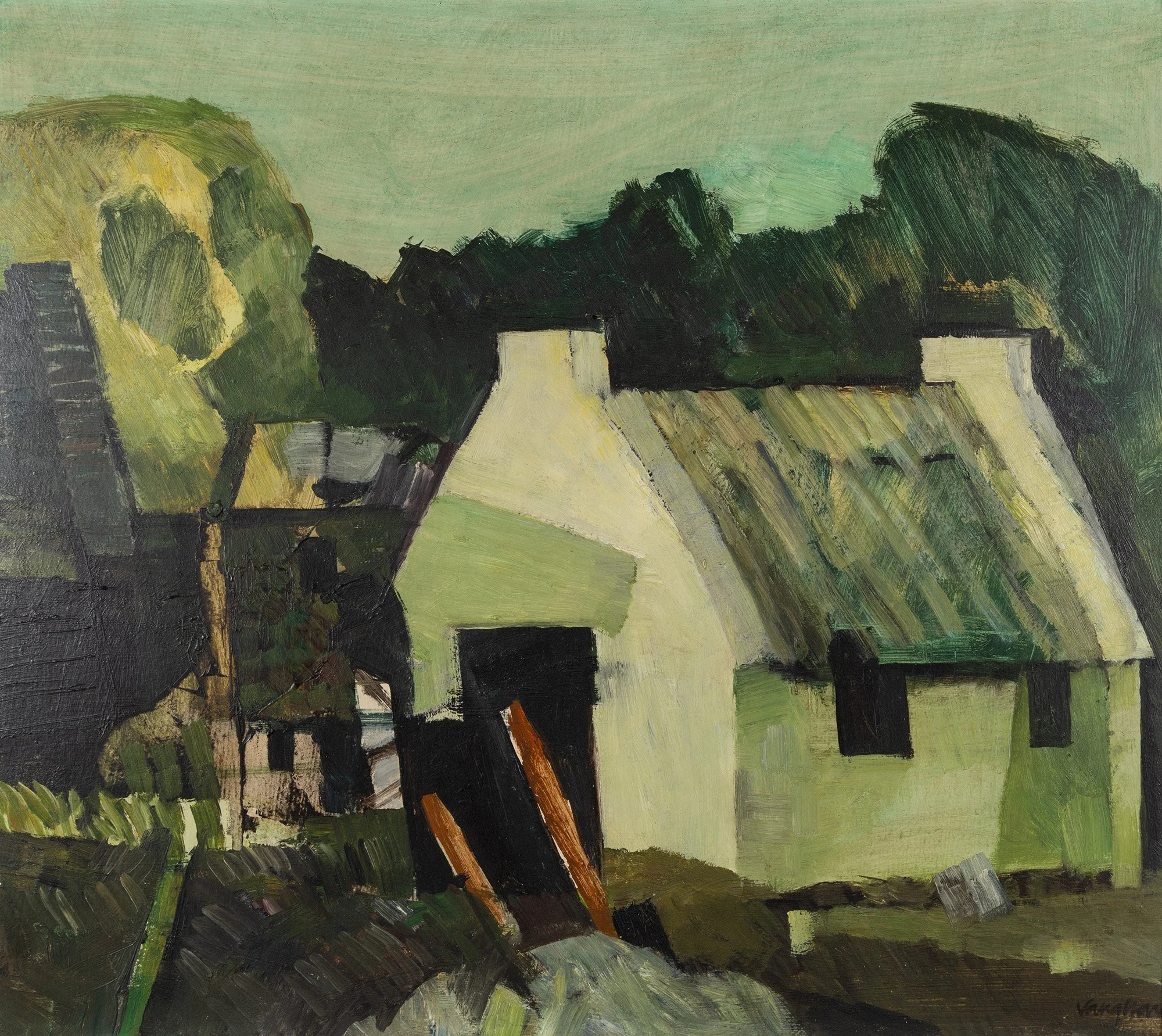Keith Vaughan, Irish Landscape, 1954. Oil on board, 38 x 44 cm