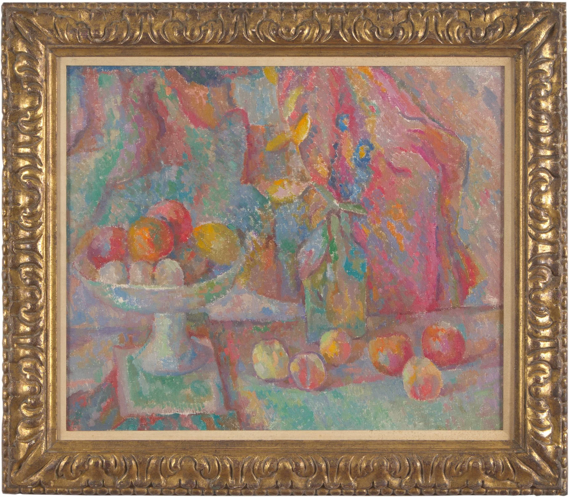 Caziel (1906-1988), Still Life With Peaches, 1936. Oil on canvas, 54 x 66cm
