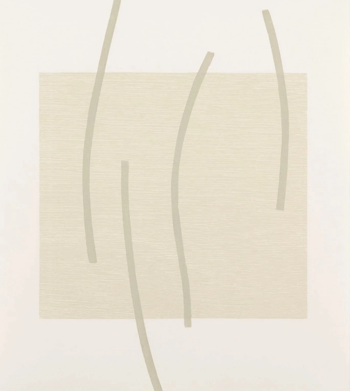 Kim Lim (1936-1997) IV, 1991. Woodcut on paper 36 x 32.5 cm. Courtesy of Jenna Burlingham Gallery POA