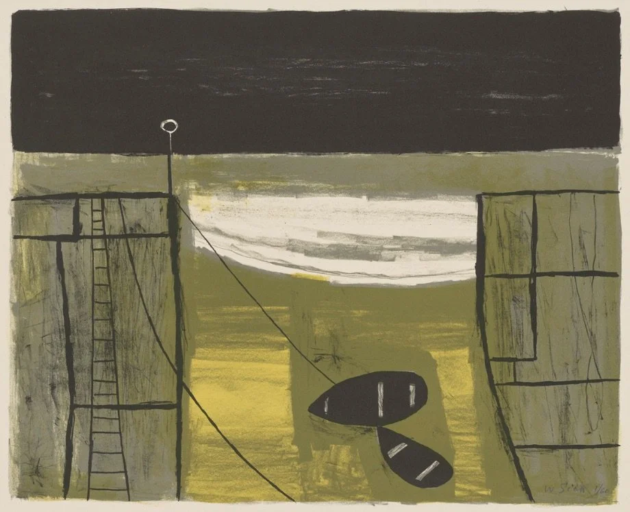 William Scott (1913 - 1989), Cornish Harbour, 1951. Lithograph, Edition 60, 328 x 407mm. £8500