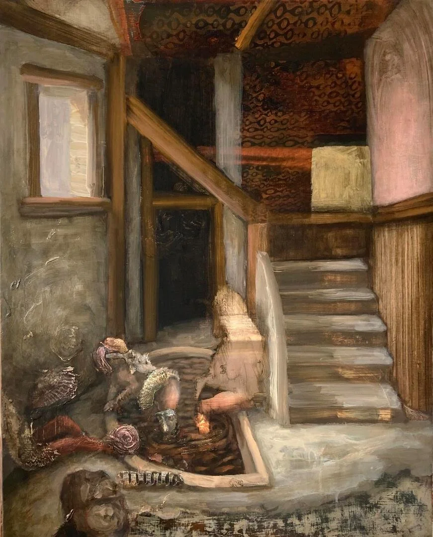 GL Brierley (b.1965), Untitled, 2025. Oil on wood, 50 x 40 cm