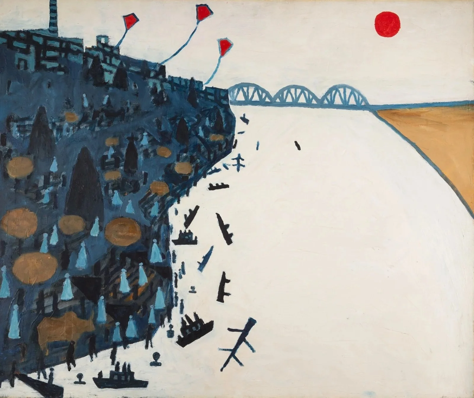 Julian Trevelyan (1910-1988), The Ganges (Benares), 1968. Oil on canvas, 76.2 x 94cm
