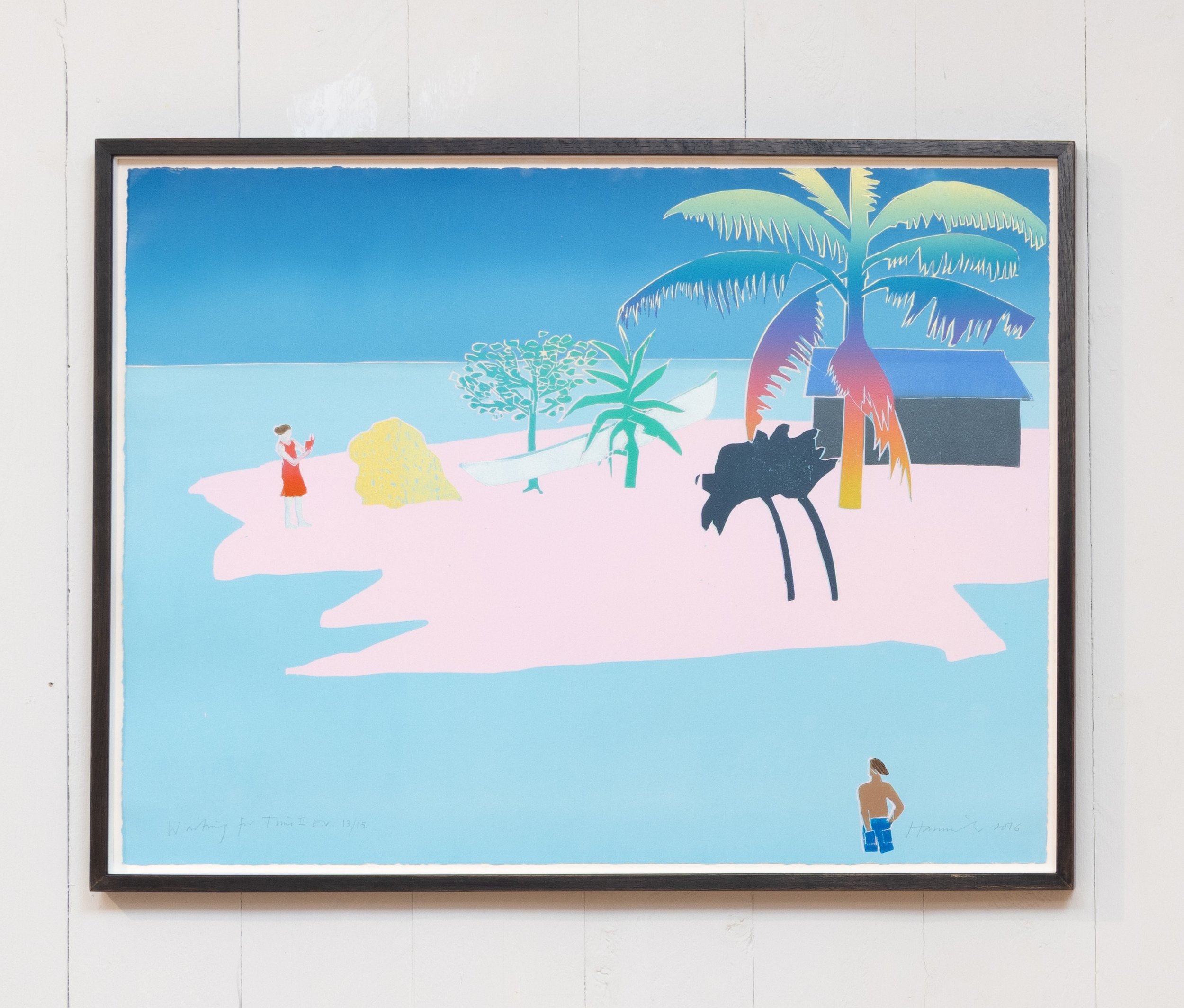 Tom Hammick, Waiting for Time II , 2016 . Reduction woodcut variable, 60 x 80cm. Edition of 15 