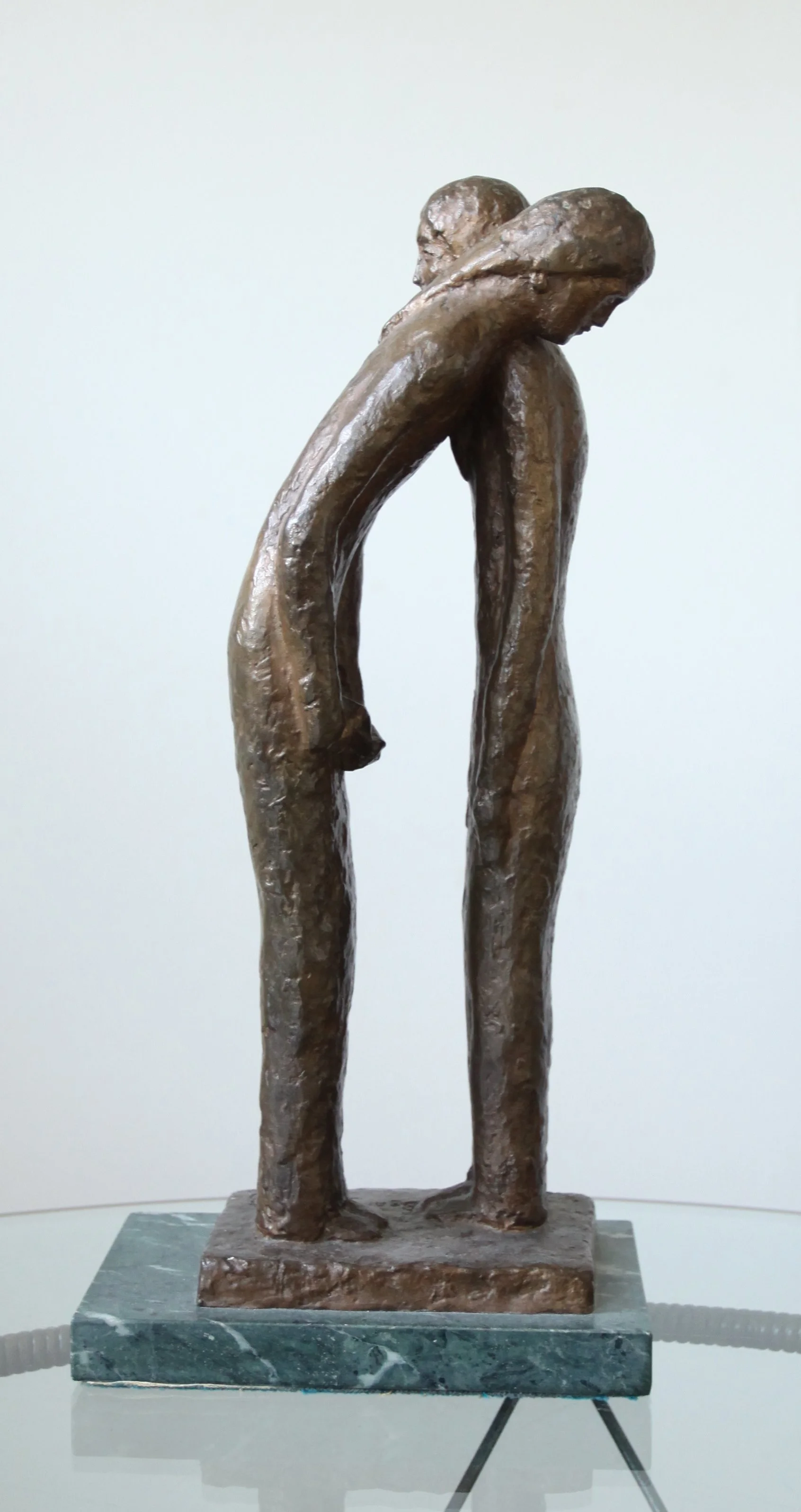 Benno Schotz (1891-1984) Two Figures, 1950.	Bronze (Gold patina) on marble base, 39 x 18cm including base. Courtesy Private Collection
POA