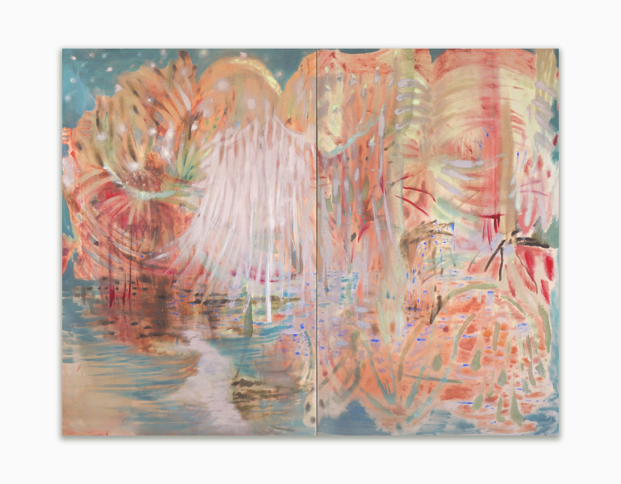 Pippa El-Khadi Brown, She Comes in Waves
2026. Oil on canvas, 150 x 200 cm