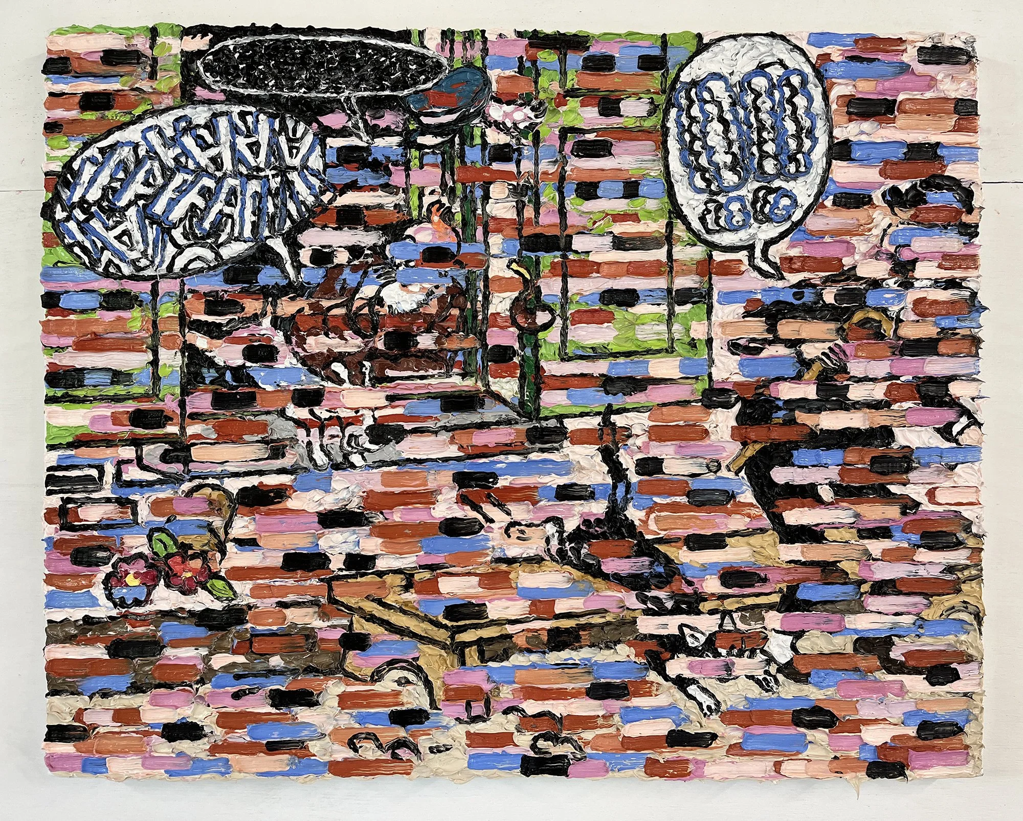 Suzy Willey, Woah!, 2026. Oil on canvas, 40 x 50cm